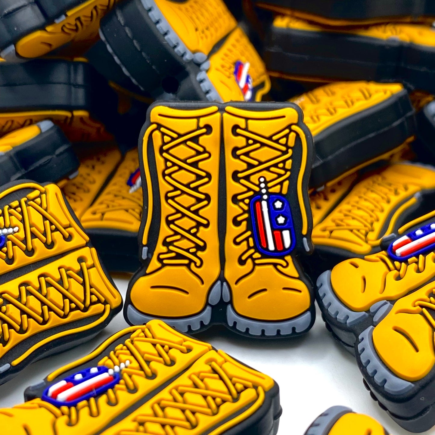 Work Boots, Not Suits! Silicone Focal Beads