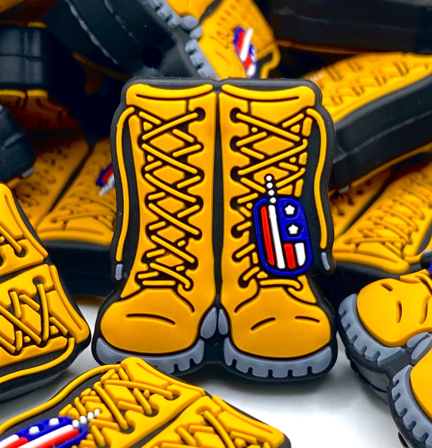 Work Boots, Not Suits! Silicone Focal Beads