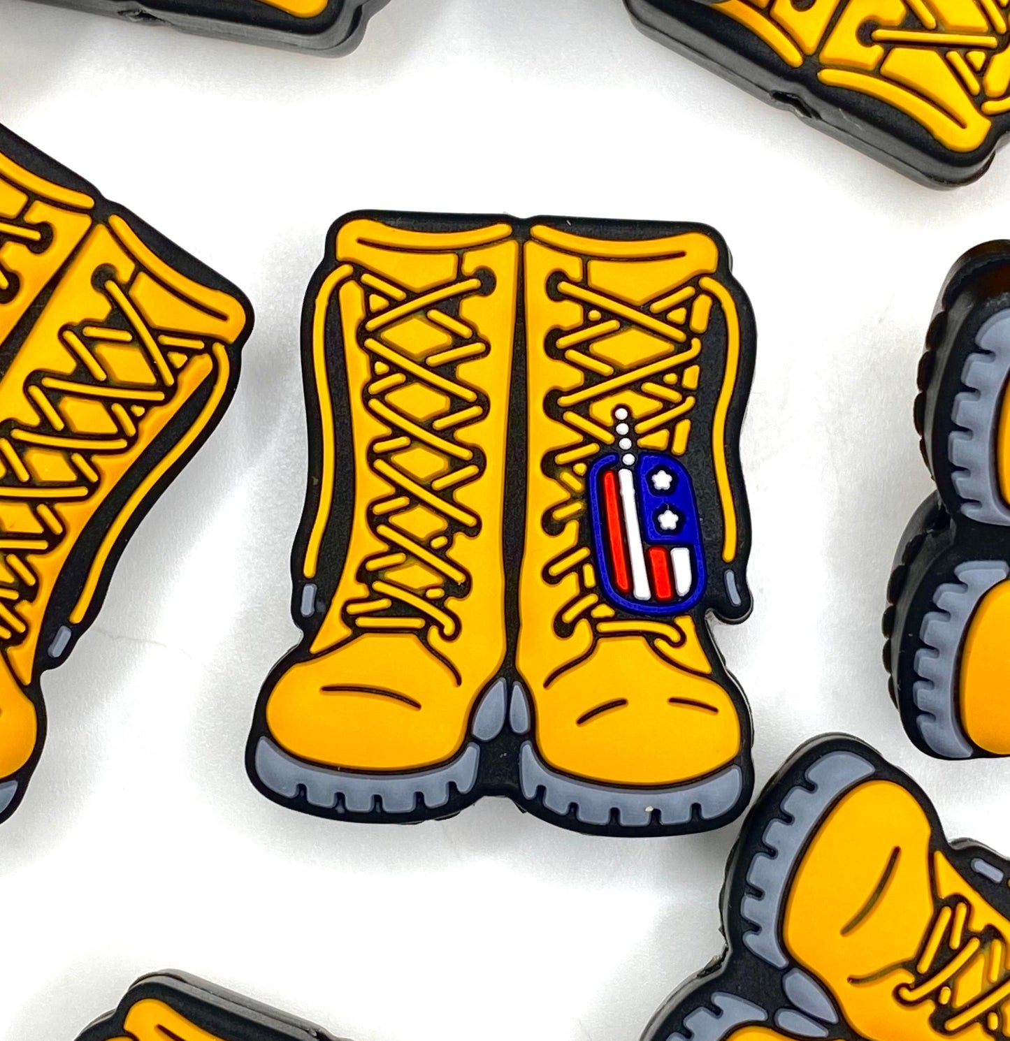 Work Boots, Not Suits! Silicone Focal Beads