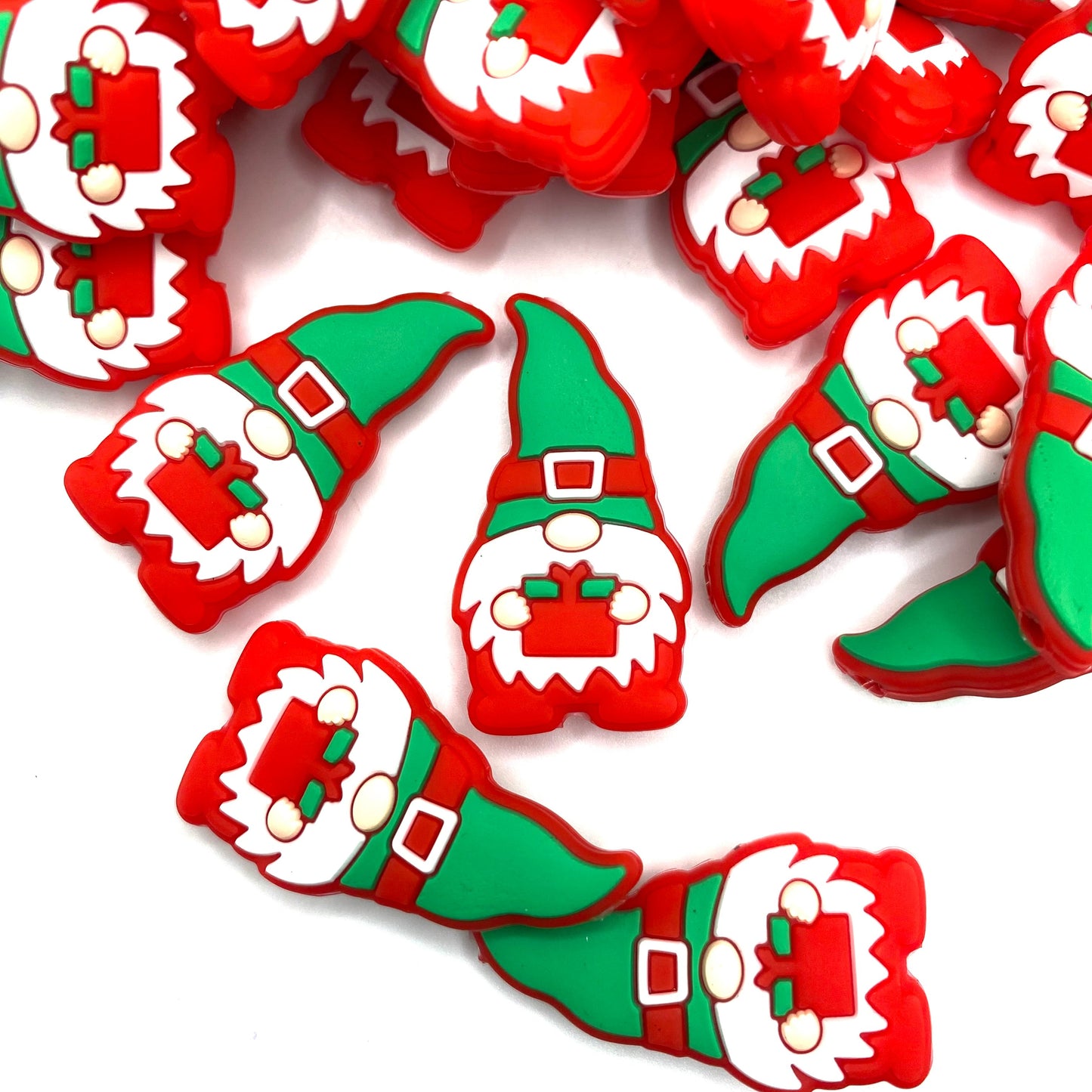 Have A Gnomie Holiday! Silicone Focal Beads