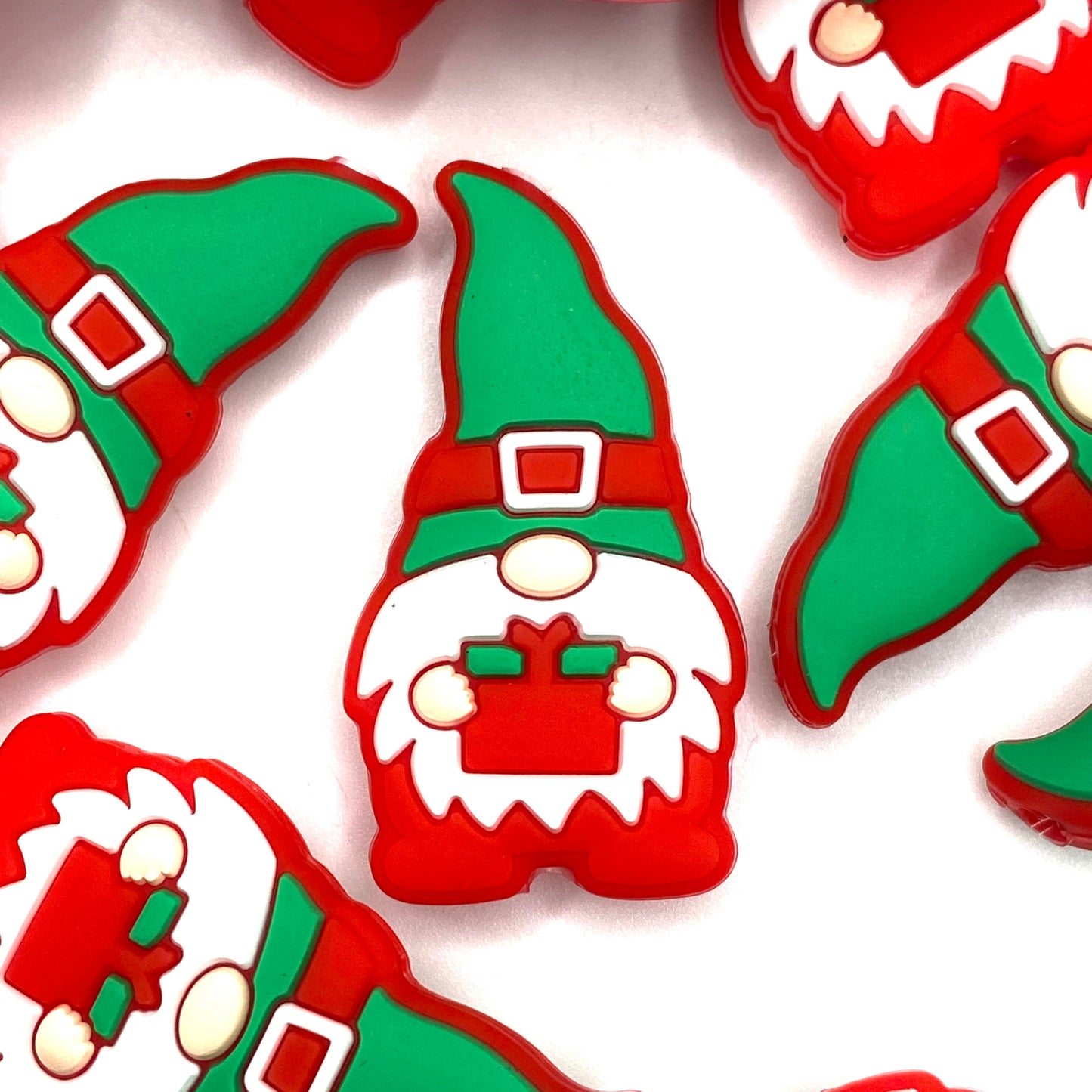 Have A Gnomie Holiday! Silicone Focal Beads