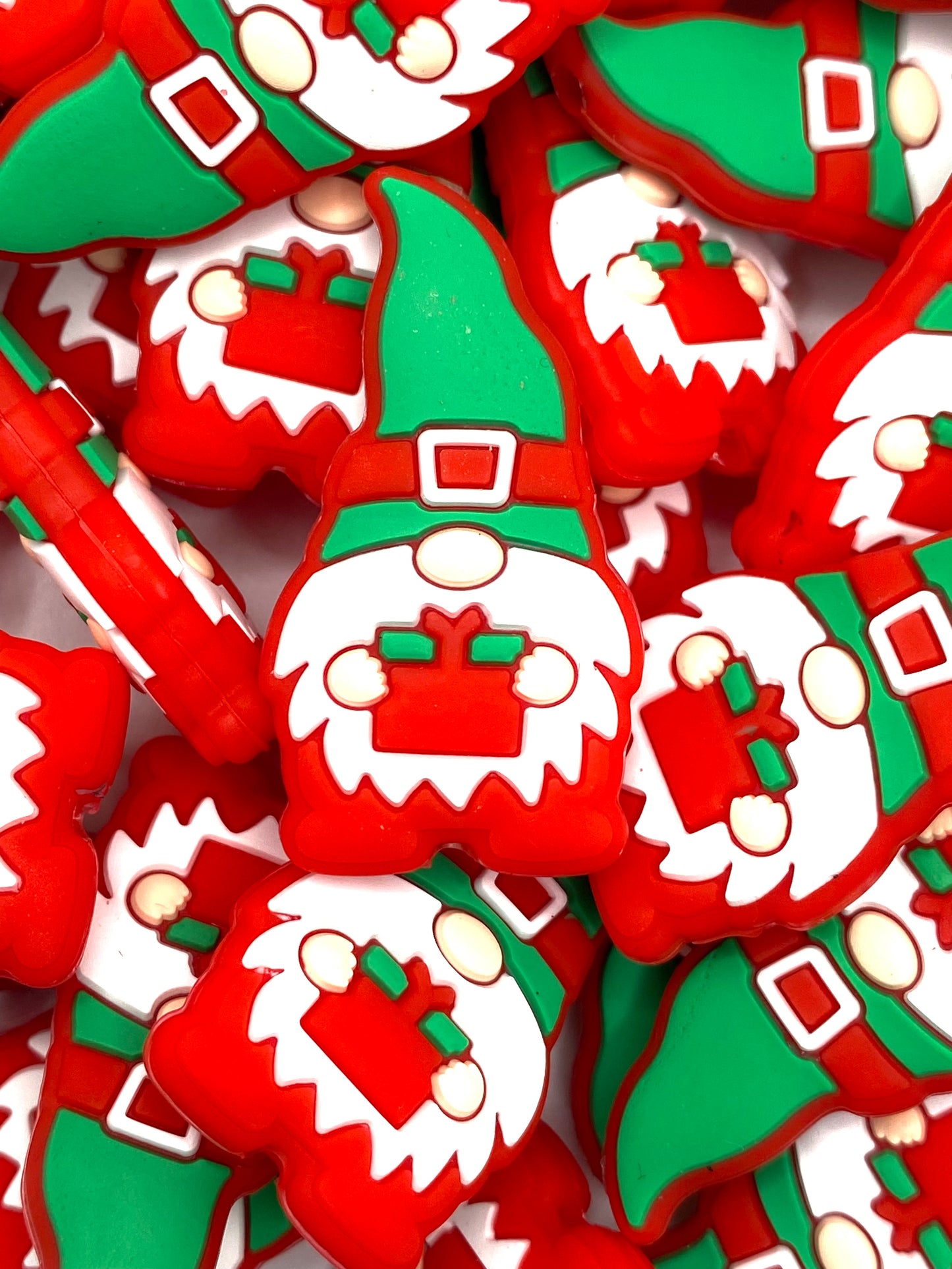 Have A Gnomie Holiday! Silicone Focal Beads