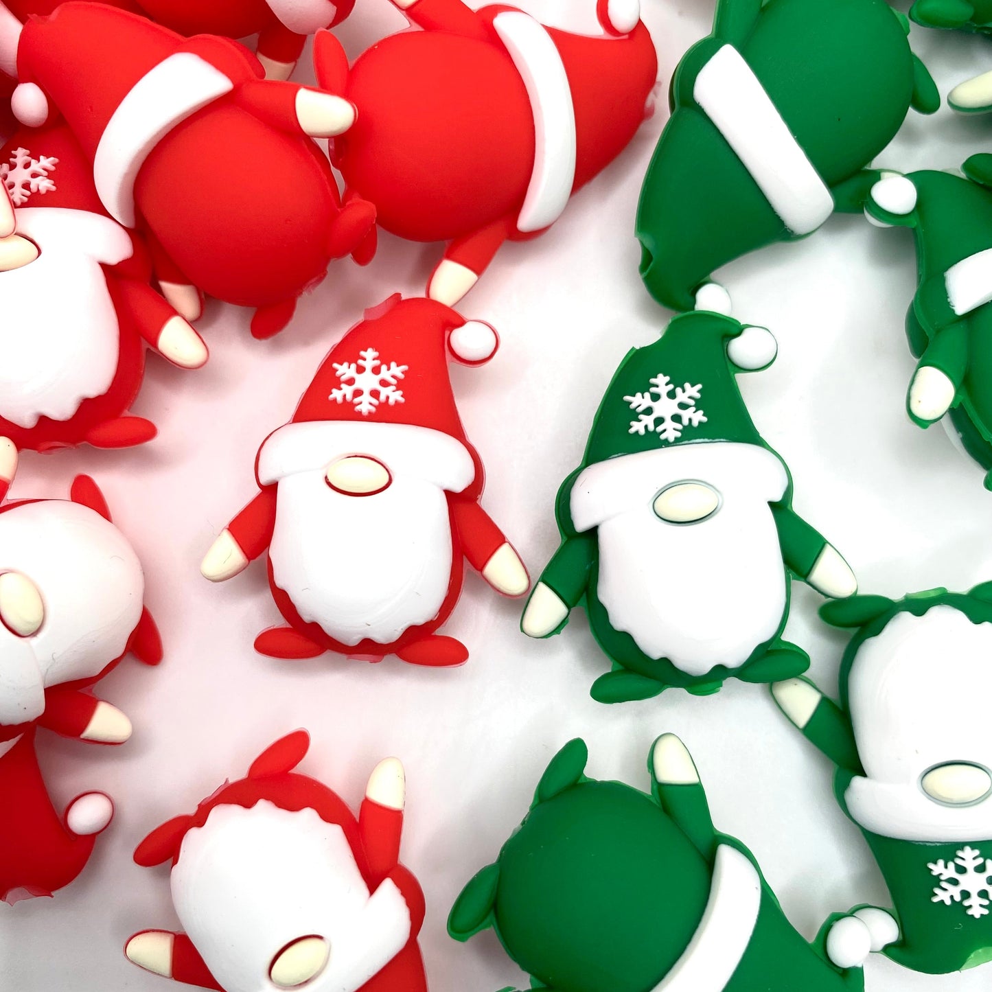 Merry Gnomemas! 3D Silicone Focal Beads