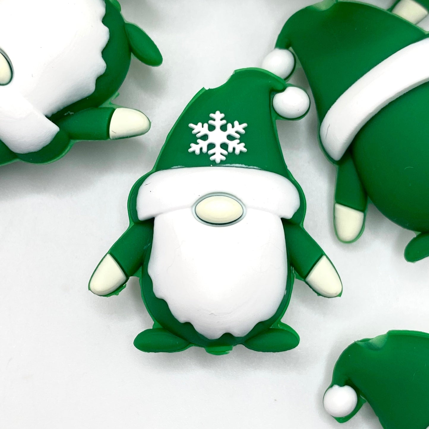Merry Gnomemas! 3D Silicone Focal Beads