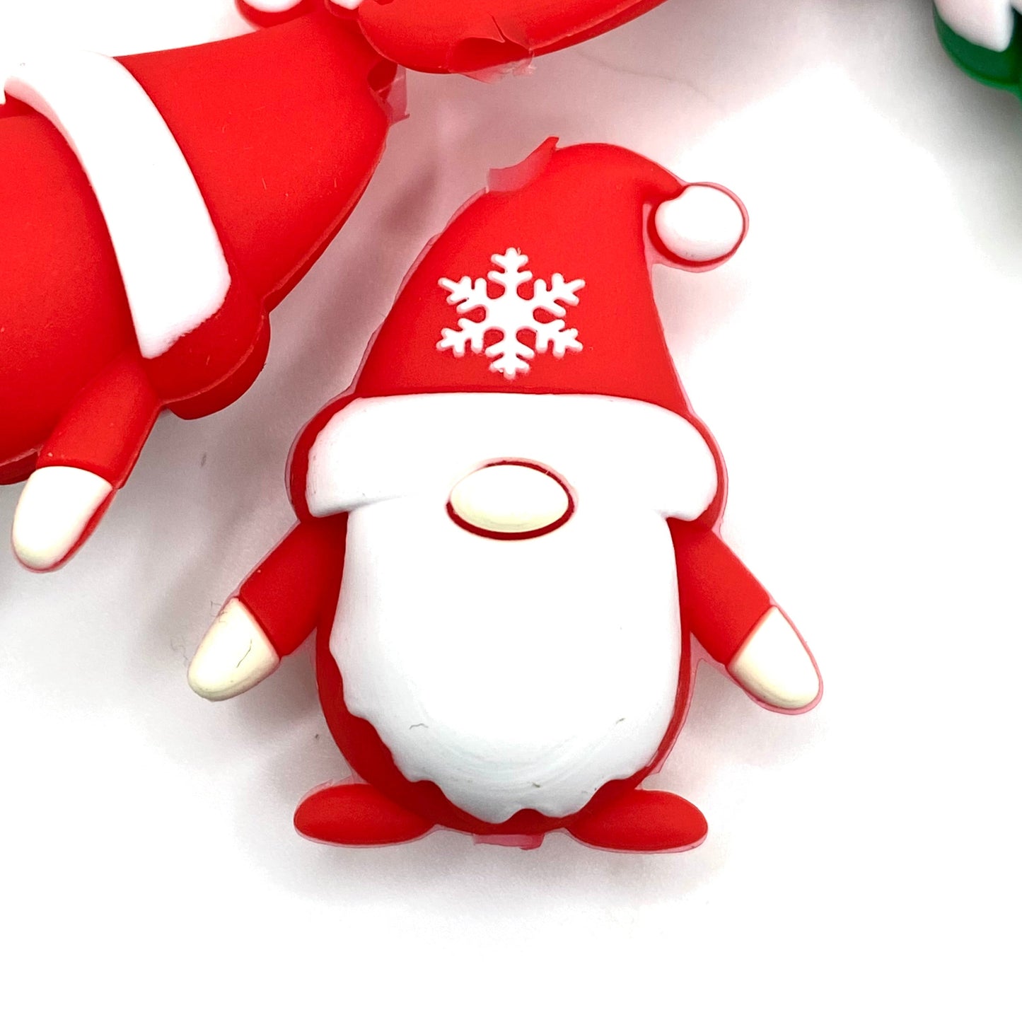 Merry Gnomemas! 3D Silicone Focal Beads