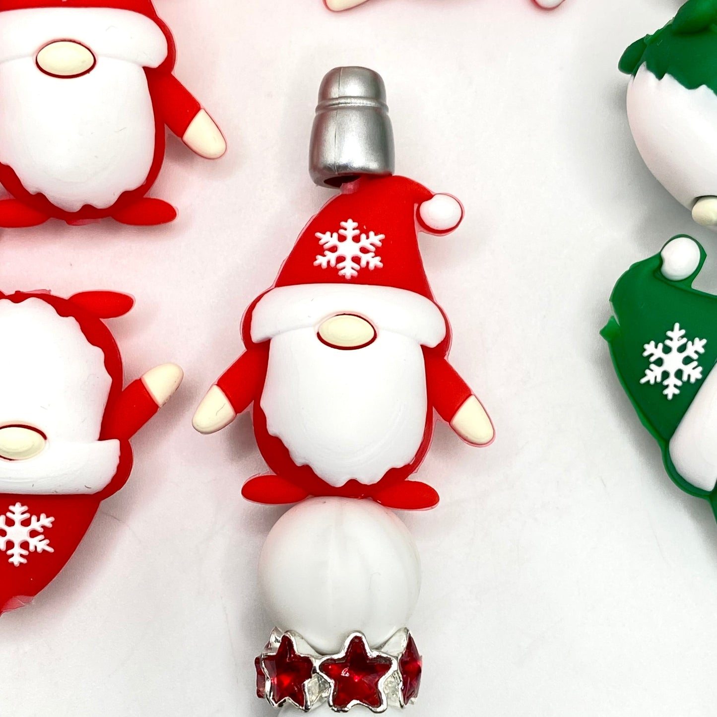 Merry Gnomemas! 3D Silicone Focal Beads