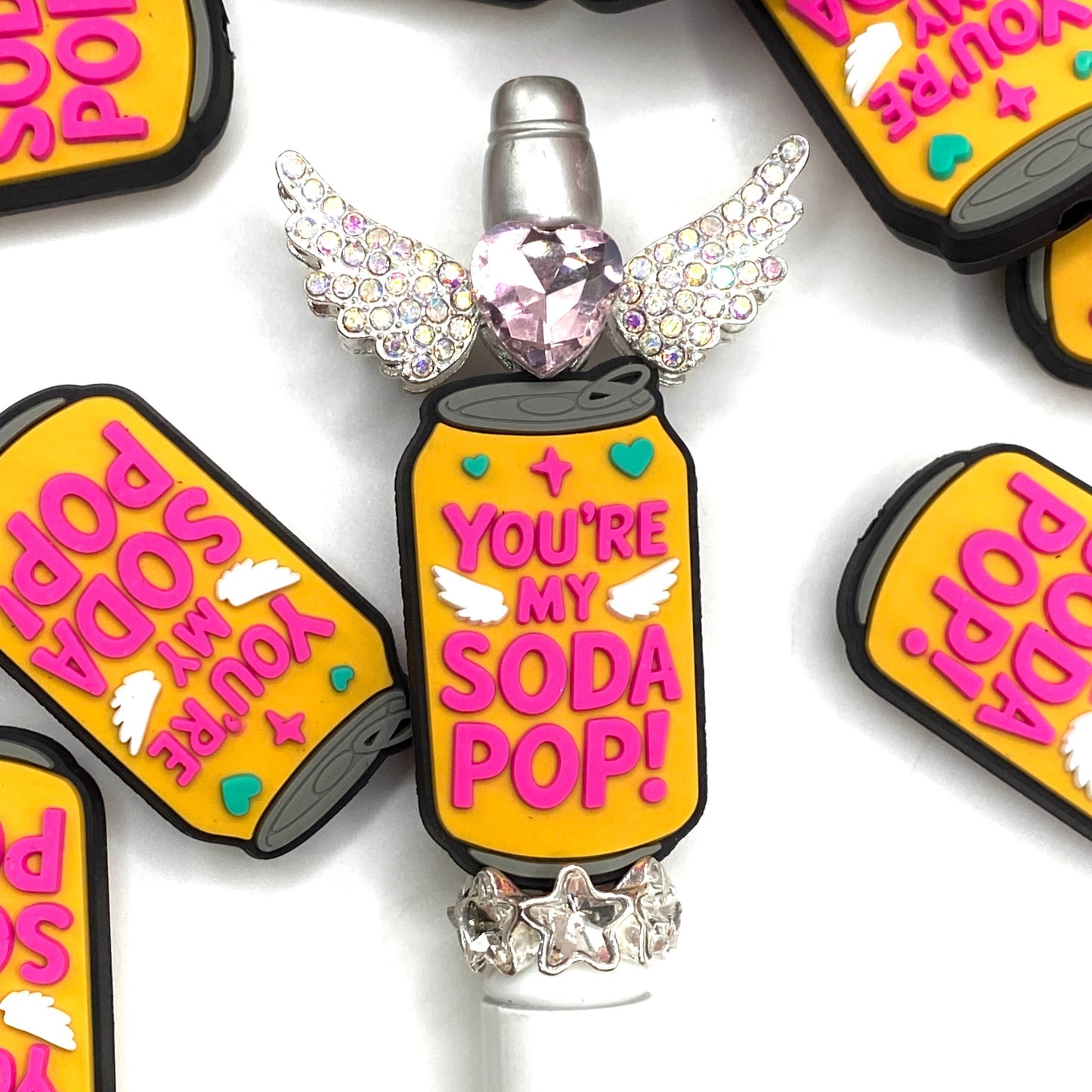 You're My Soda Pop! PVC Focal Beads - ECB EXCLUSIVE
