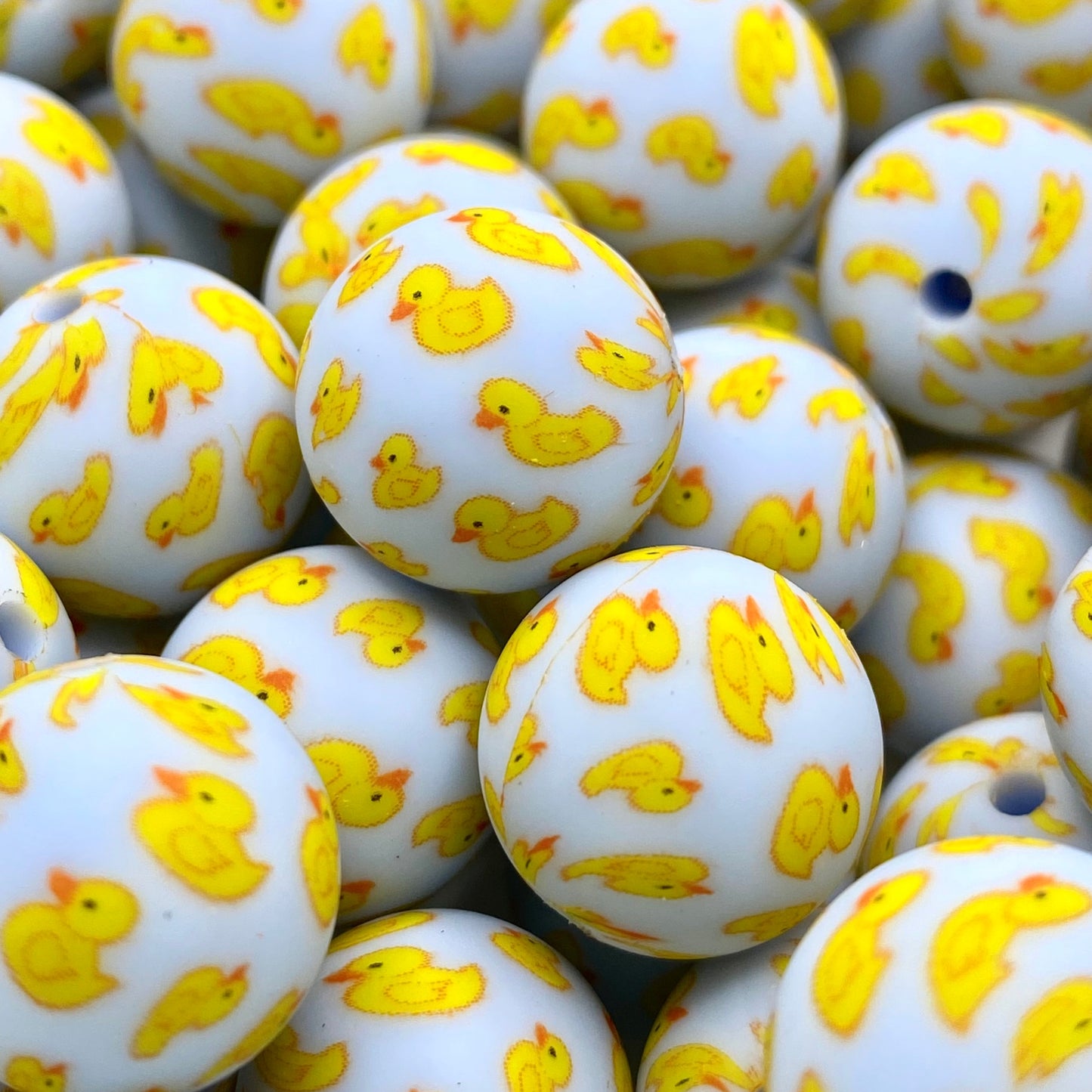 So Duckin' Cute Printed Silicone Beads