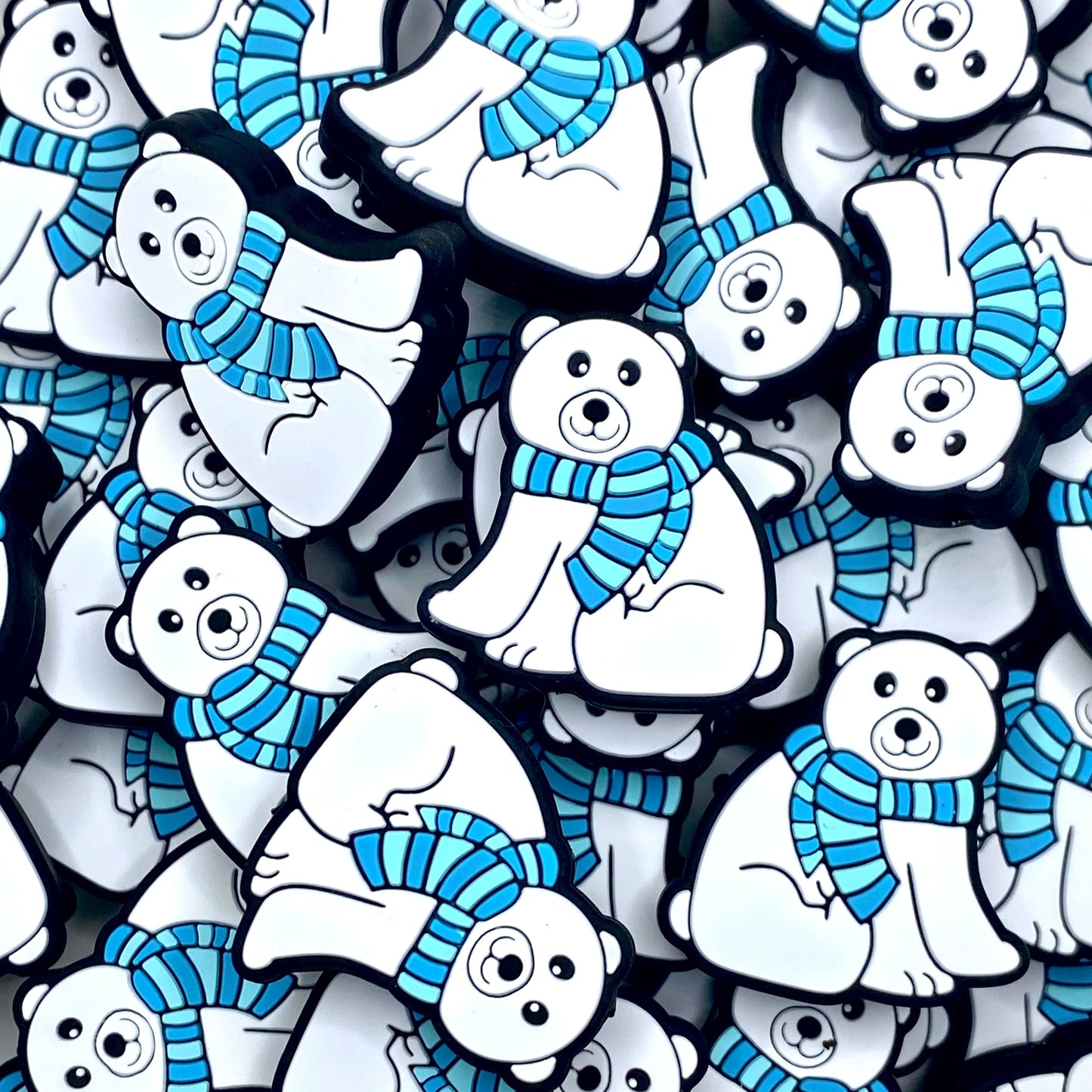 Keep Warm Polar Bear Silicone Focal Beads