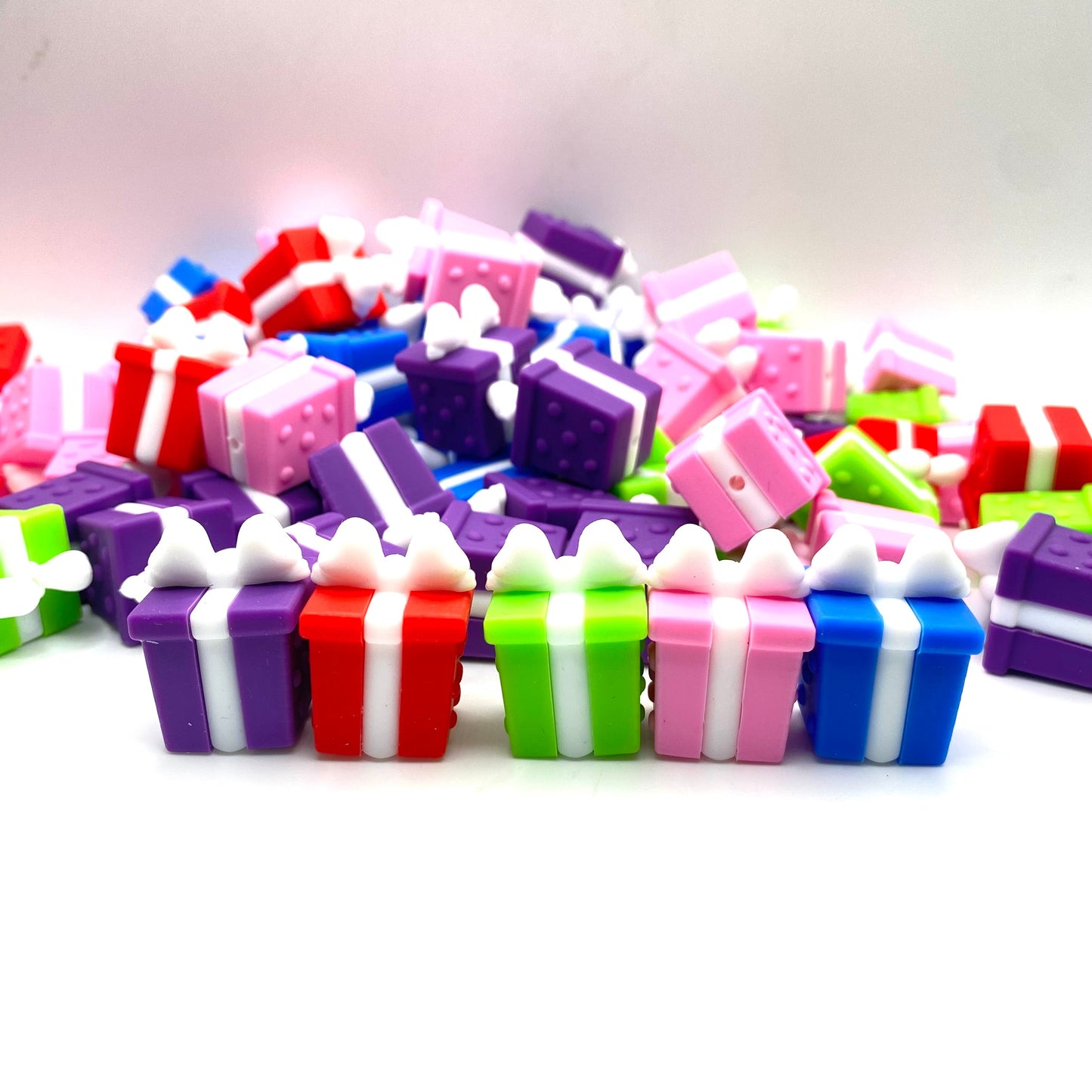Here For The Gifts 3D Silicone Focal Beads