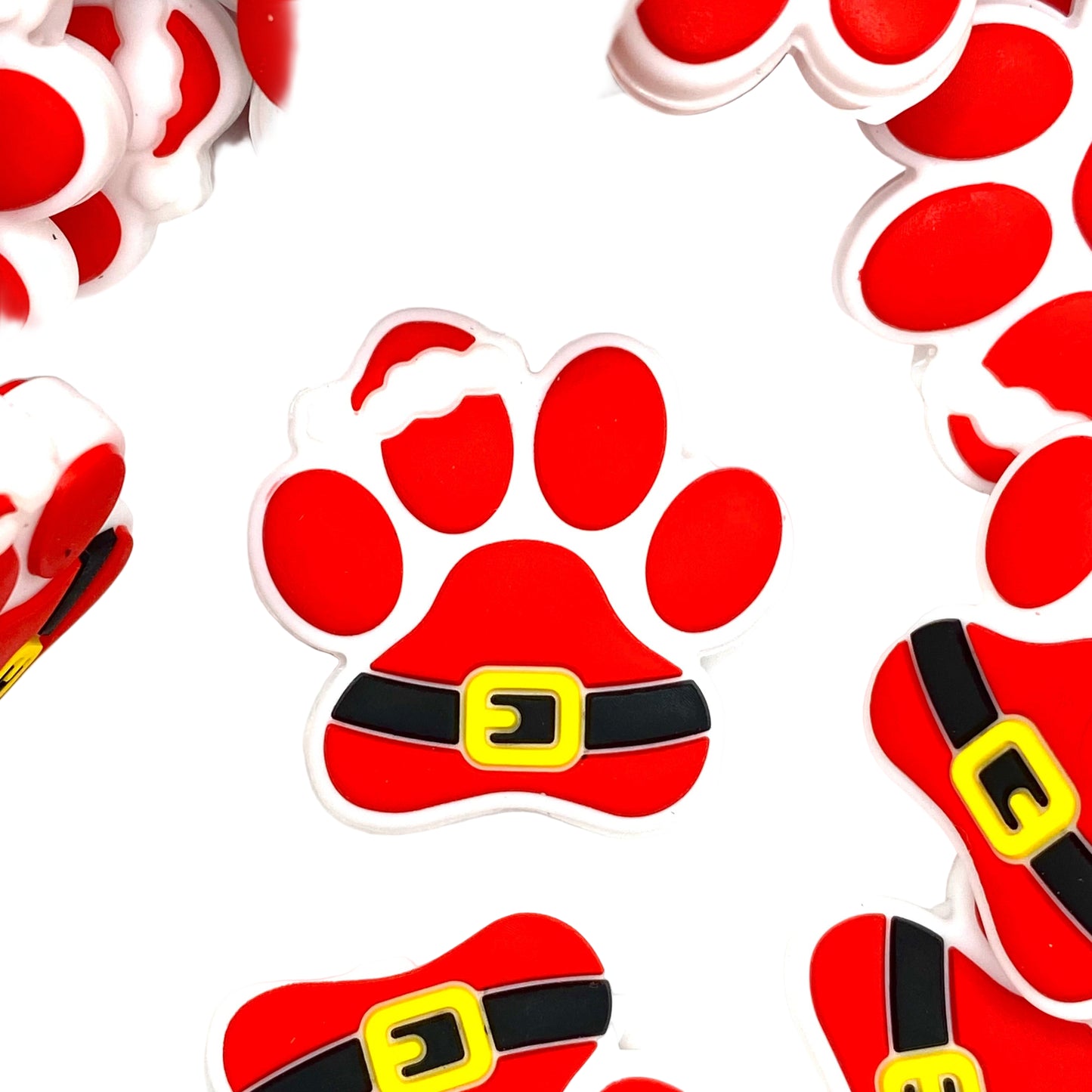 Santa’s Little Tail-Wagger Silicone Focal Beads
