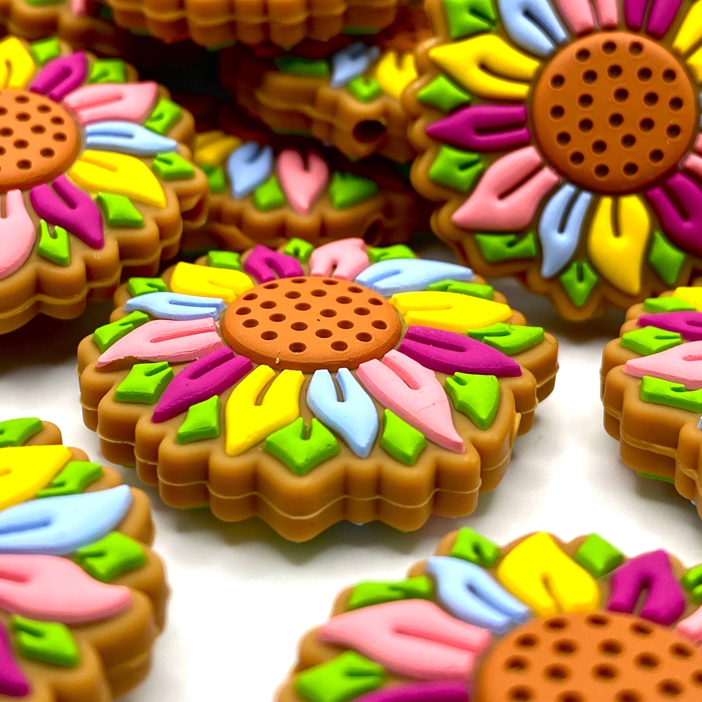 Color Me Sunshine Silicone Focal Beads