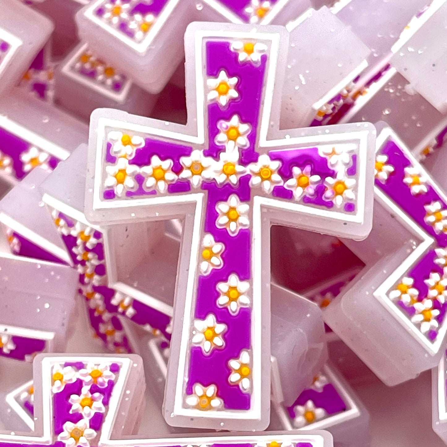 The Love of the Cross Silicone Focal Beads