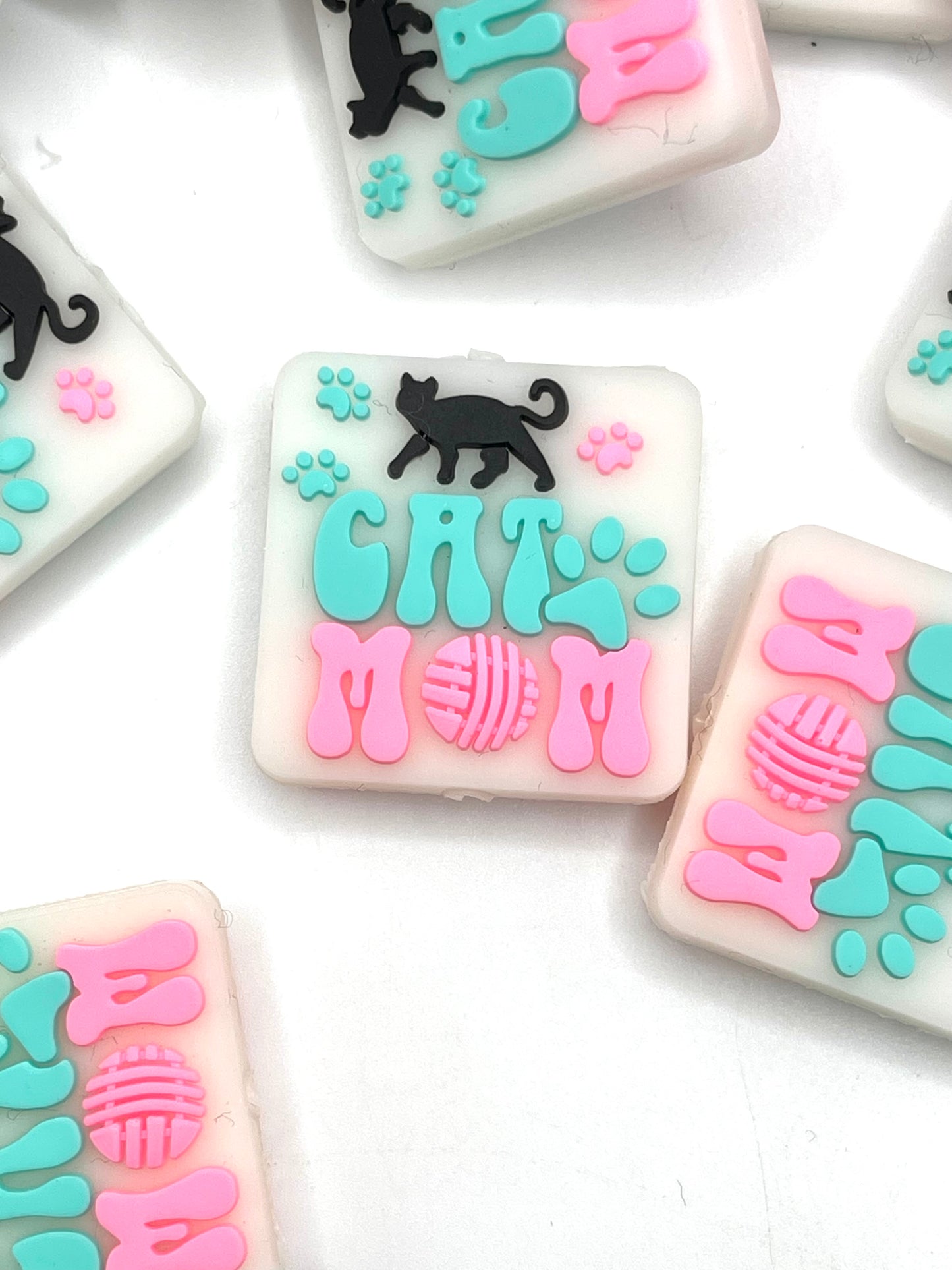 Cat Mom 3.0 Silicone Focal Beads