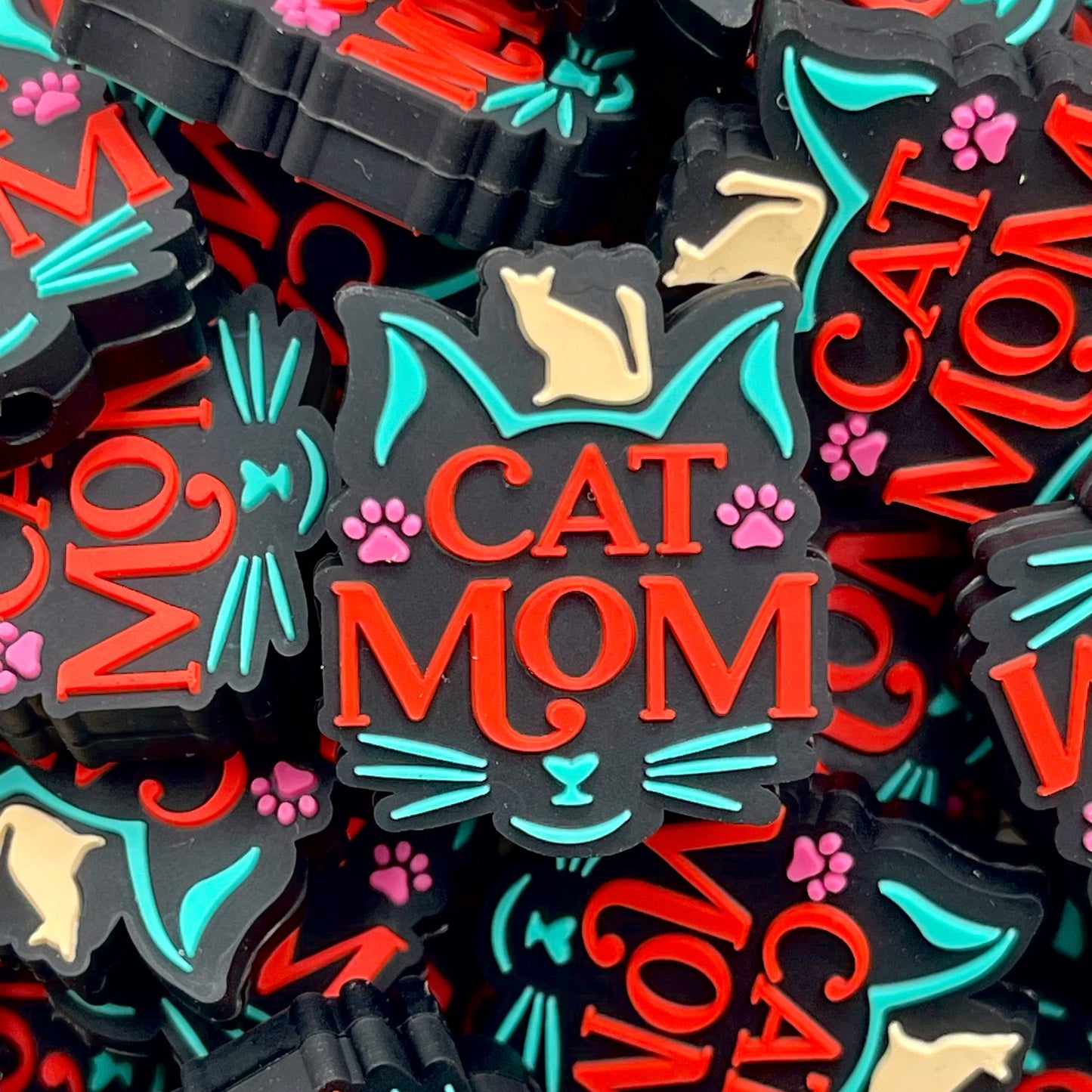 Cat Mom 2.0 Silicone Focal Beads
