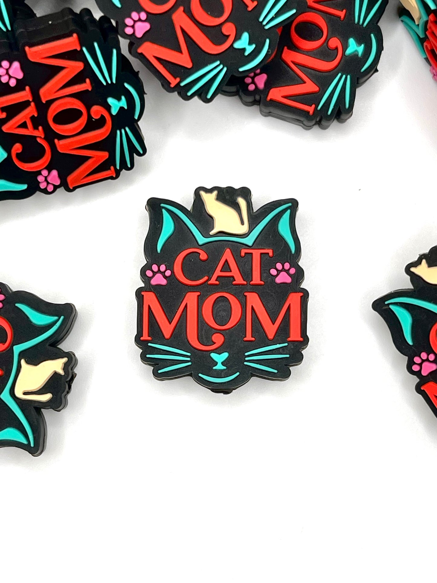 Cat Mom 2.0 Silicone Focal Beads