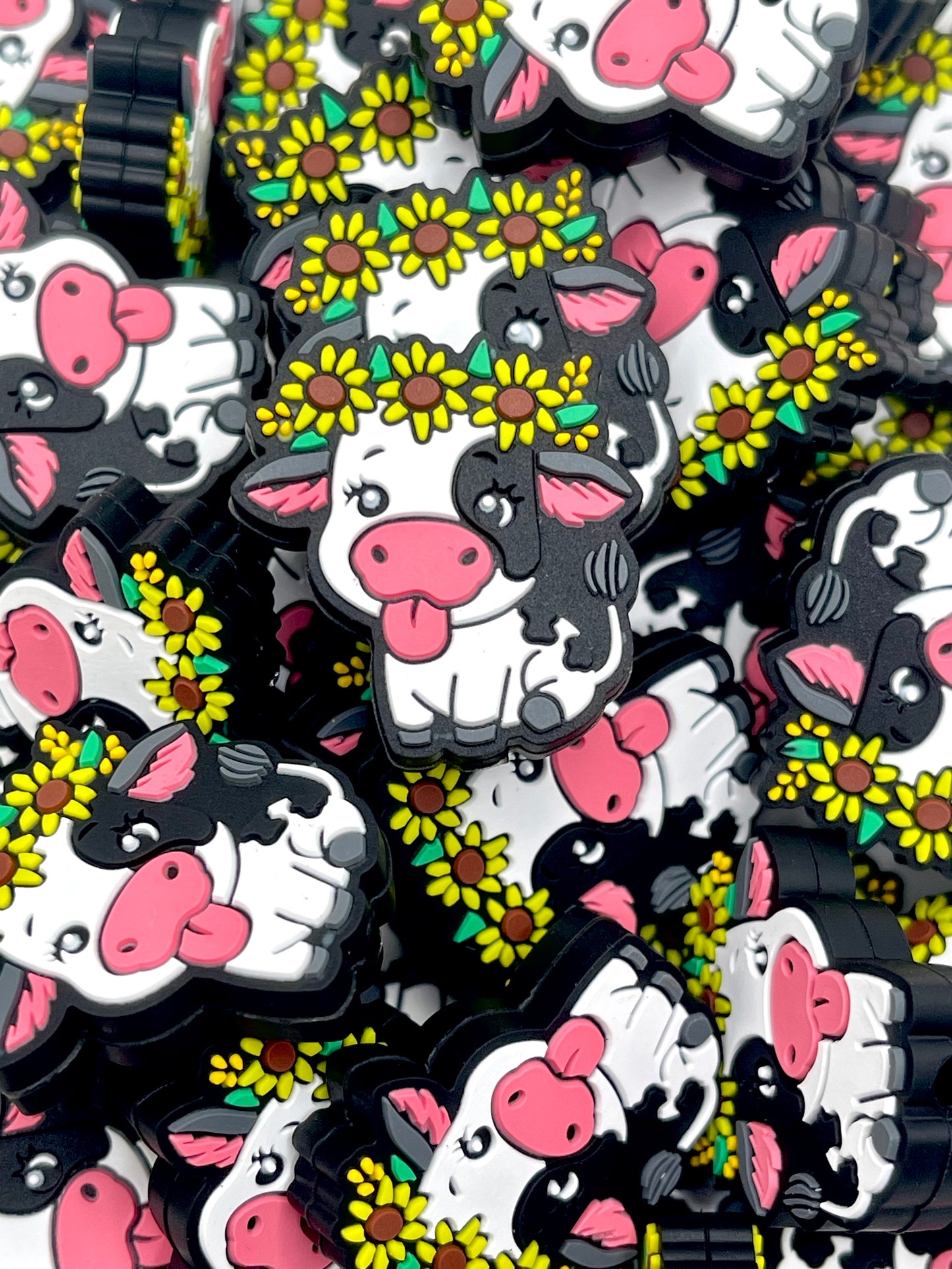 Winnie The Moo Silicone Focal Beads