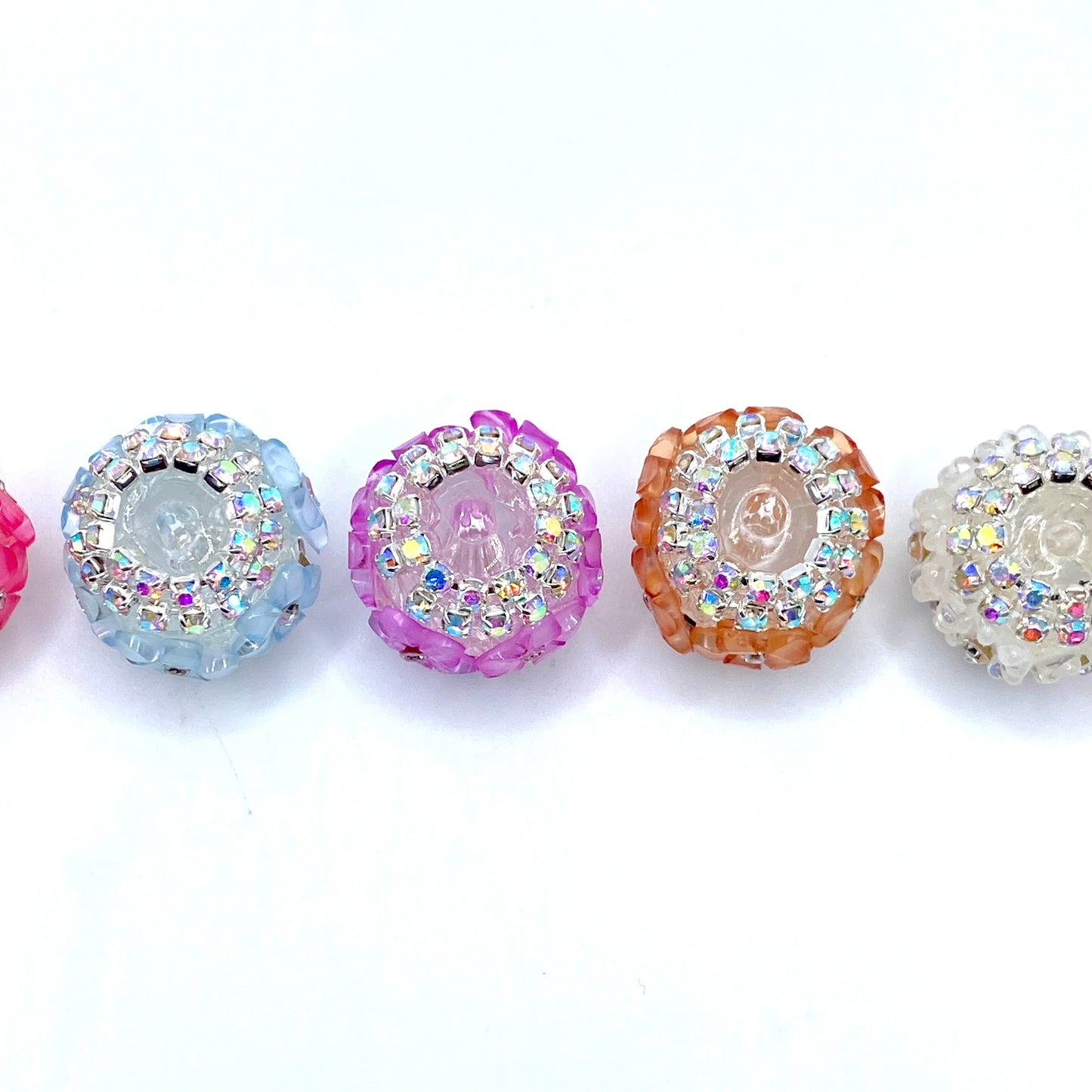 The Earth Laughs in Flowers Rhinestone Spacer Beads
