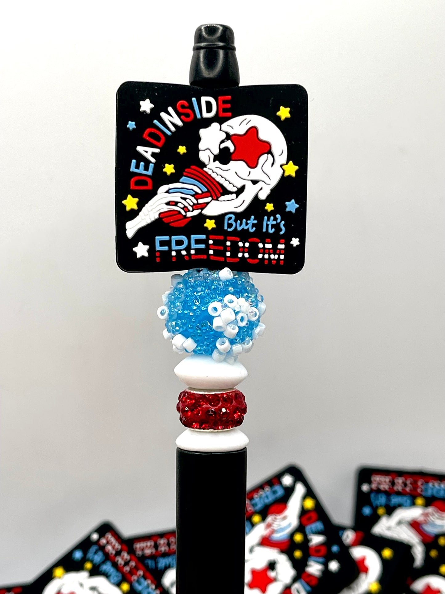 Dead Inside But It's Freedom Silicone Focal Beads