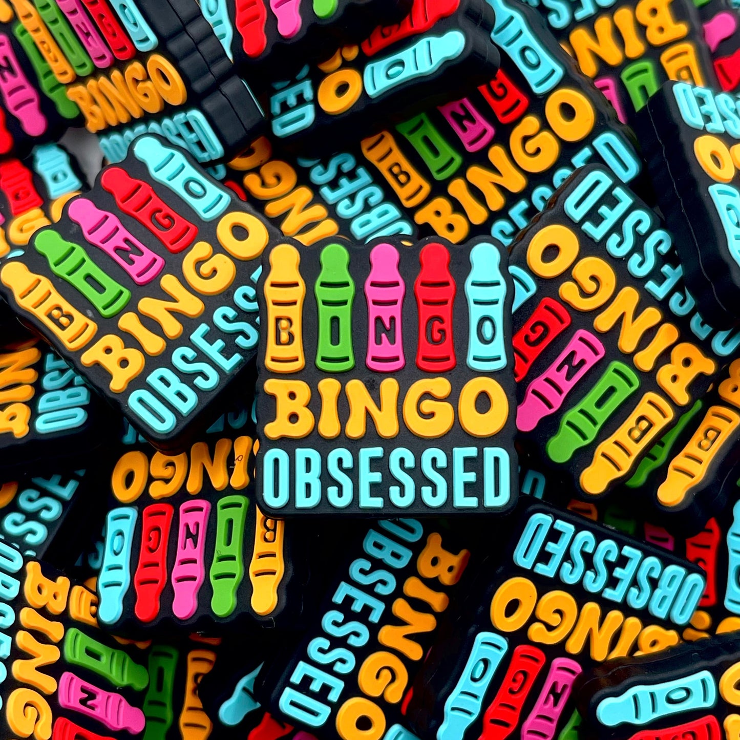 Bingo Obsessed Silicone Focal Beads