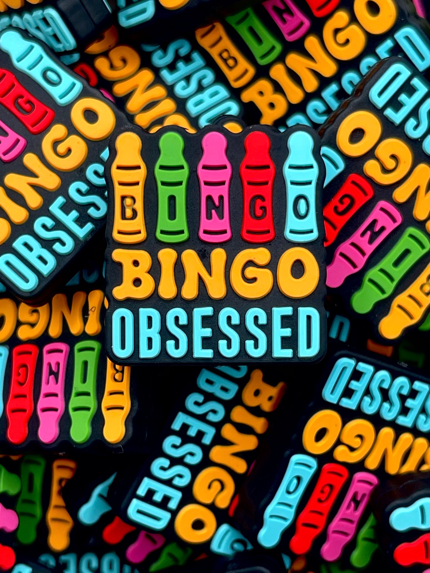 Bingo Obsessed Silicone Focal Beads