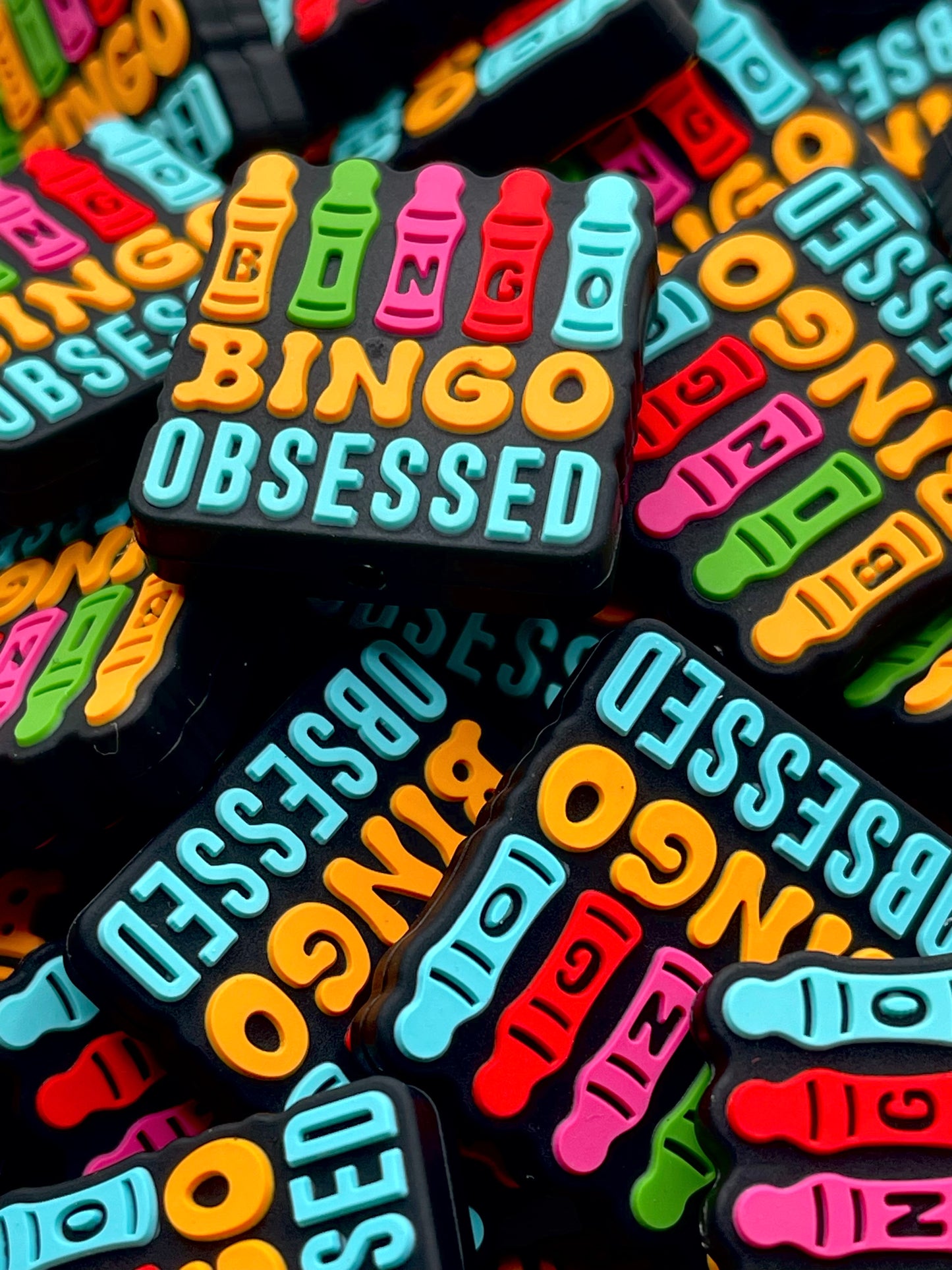 Bingo Obsessed Silicone Focal Beads