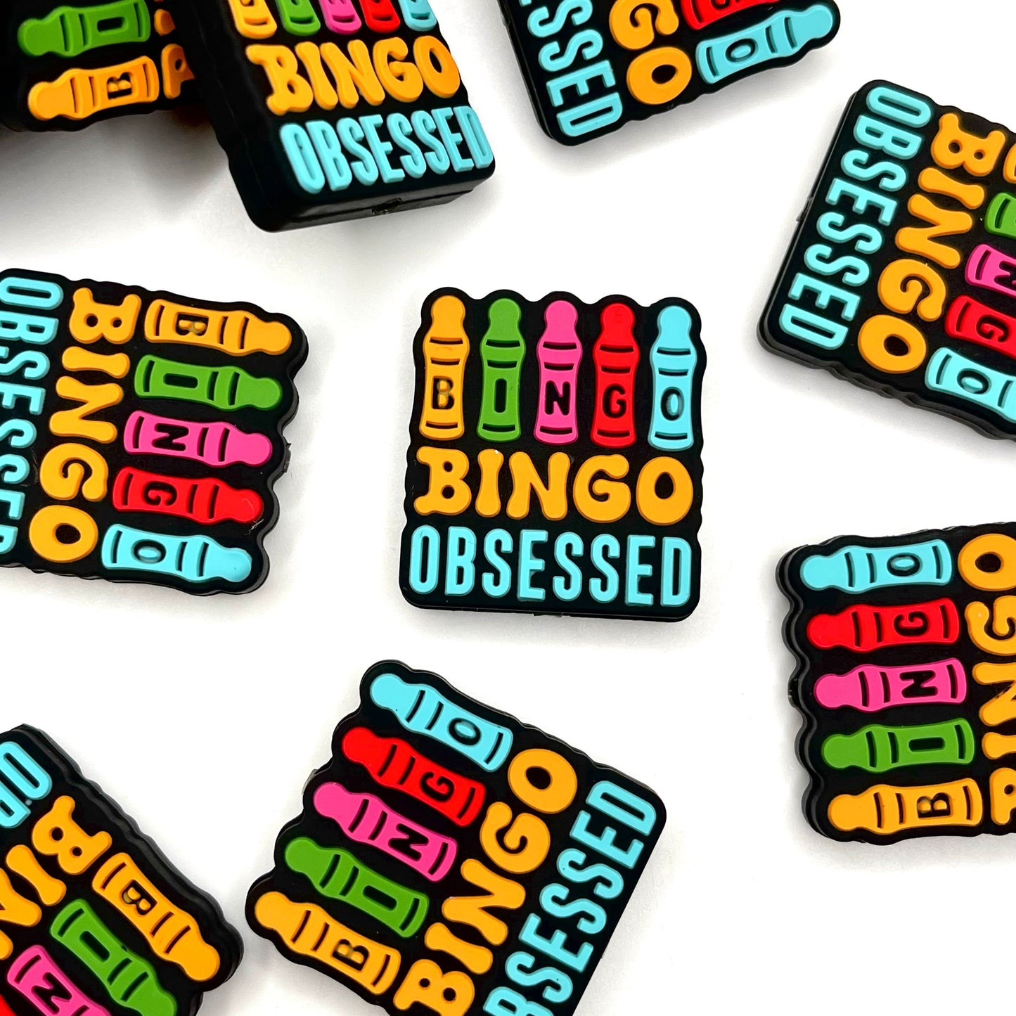 Bingo Obsessed Silicone Focal Beads