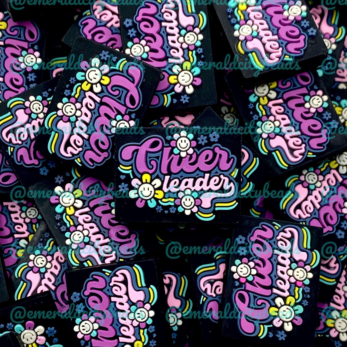 I'm A Cheerleader Silicone Focal Beads - ECBS EXCLUSIVE