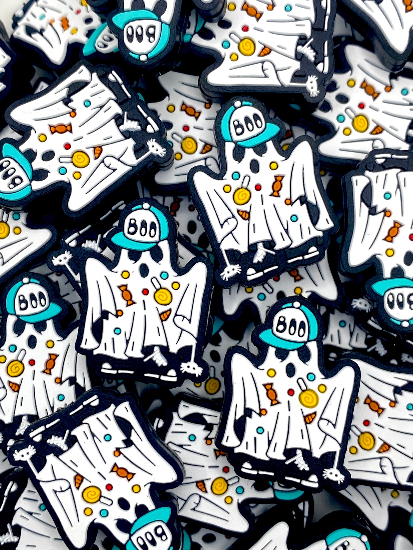 Back on my Boo Sheet Silicone Focal Beads