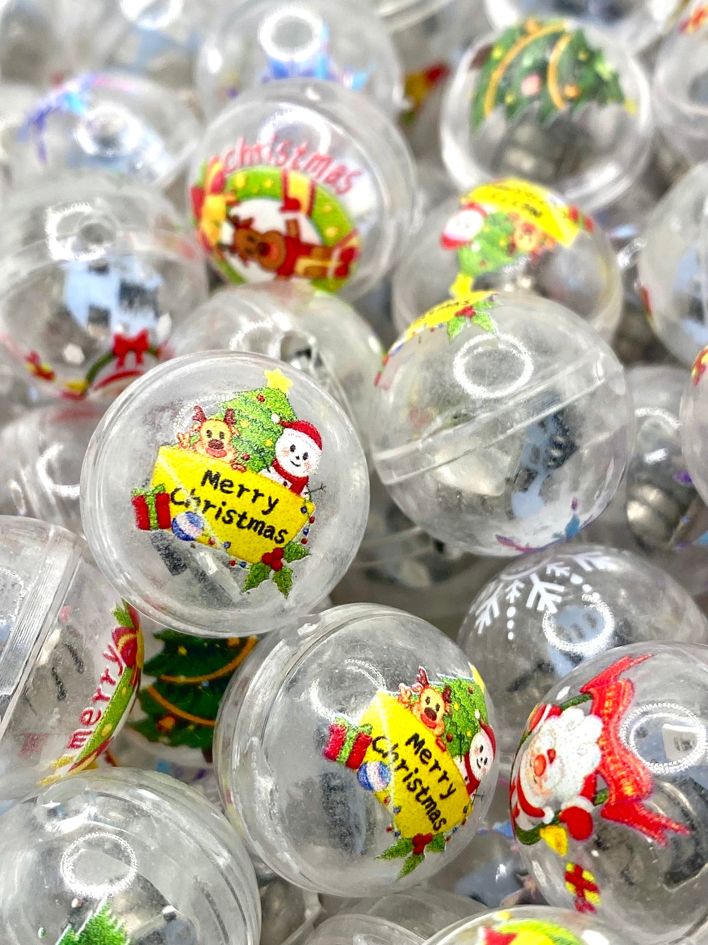 Christmas Light Up Beads Silicone Beads
