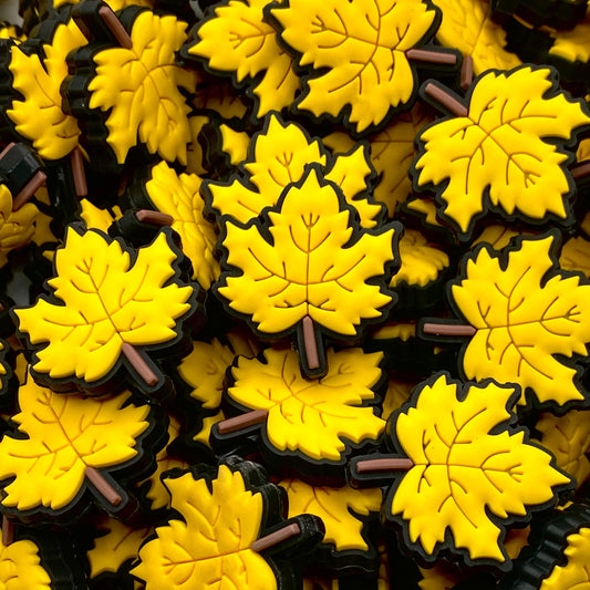 Leaves Are Falling, Autumn Is Calling Silicone Focal Beads
