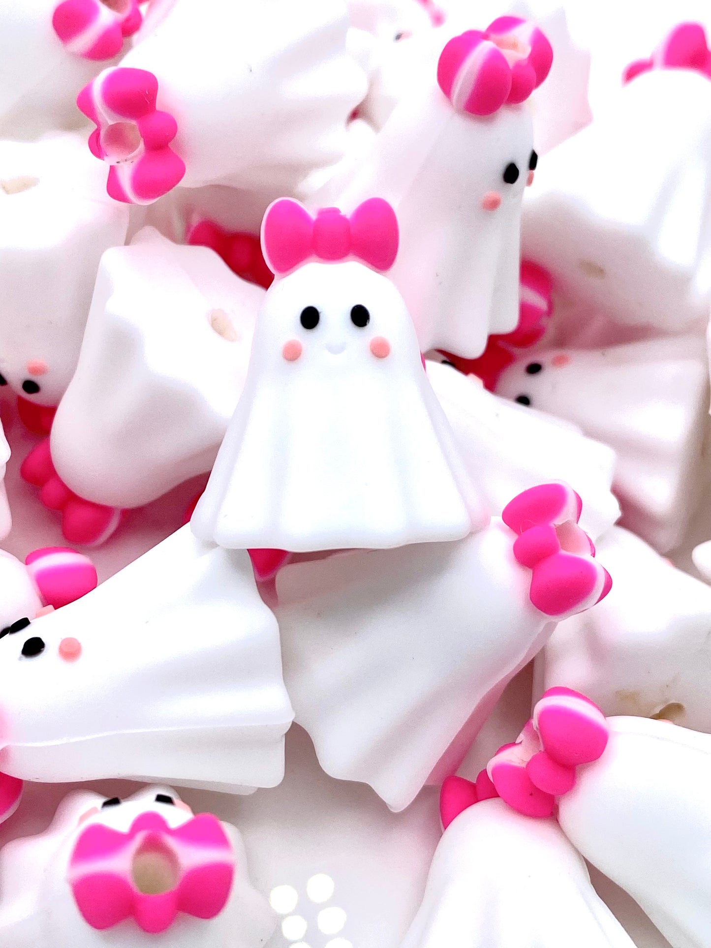 Booo-tiful 3D Ghost Silicone Focal Beads