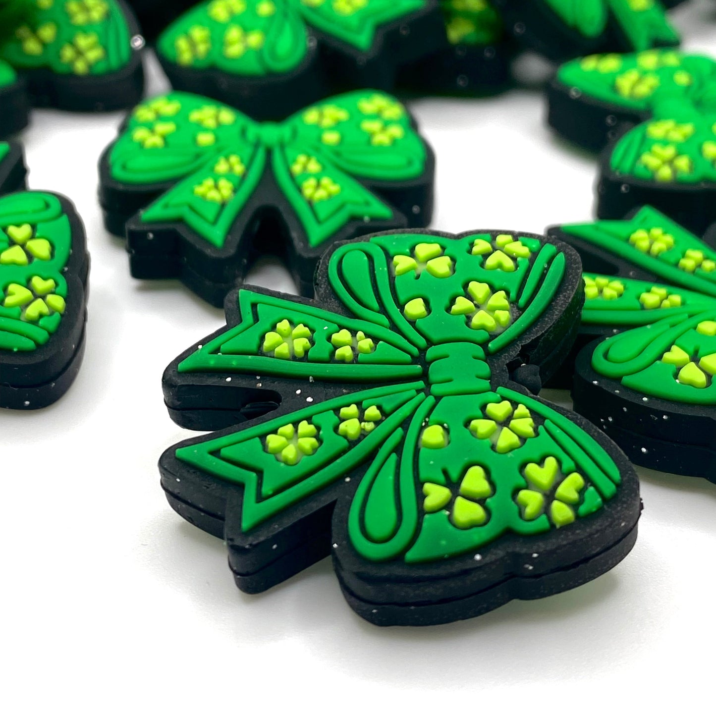 Clover Cutie Silicone Focal Beads