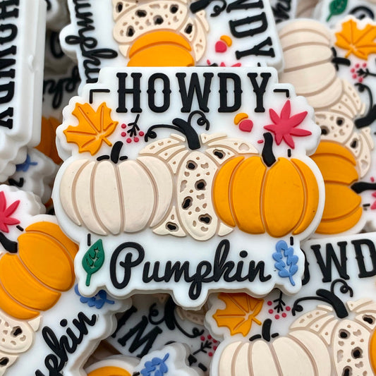 Howdy Pumpkin 2.0 Silicone Focal Beads