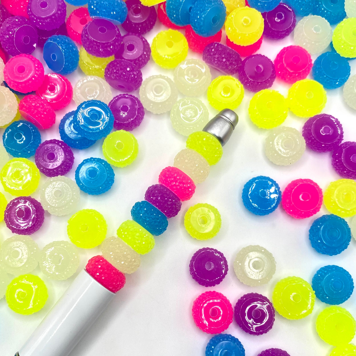 I Prefer Living In Color Luminous Spacer Beads