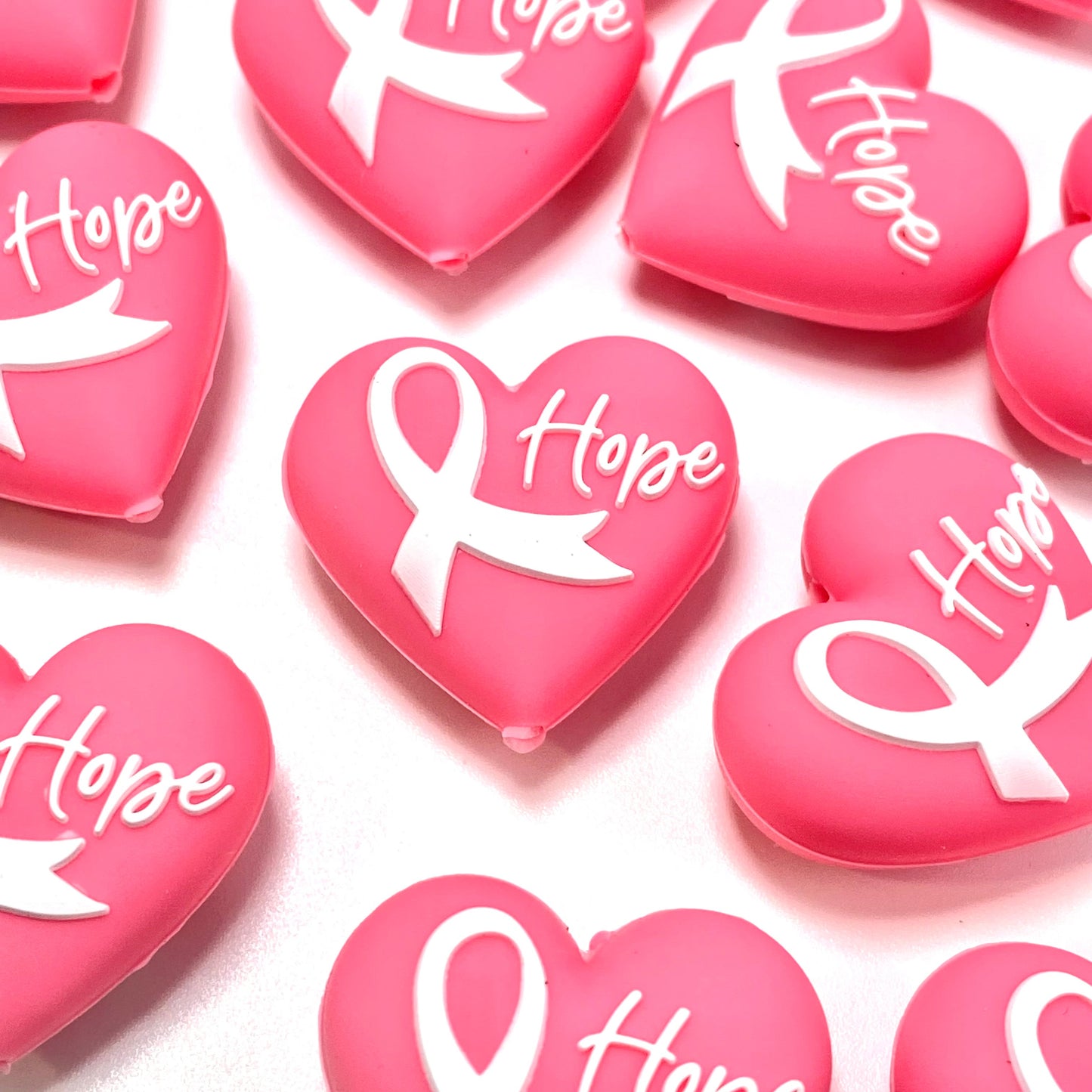 Hope Is Powerful 3D Silicone Focal Beads