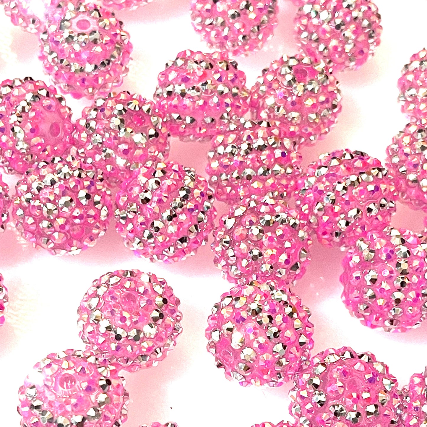 Princess Pink Rhinestone Beads