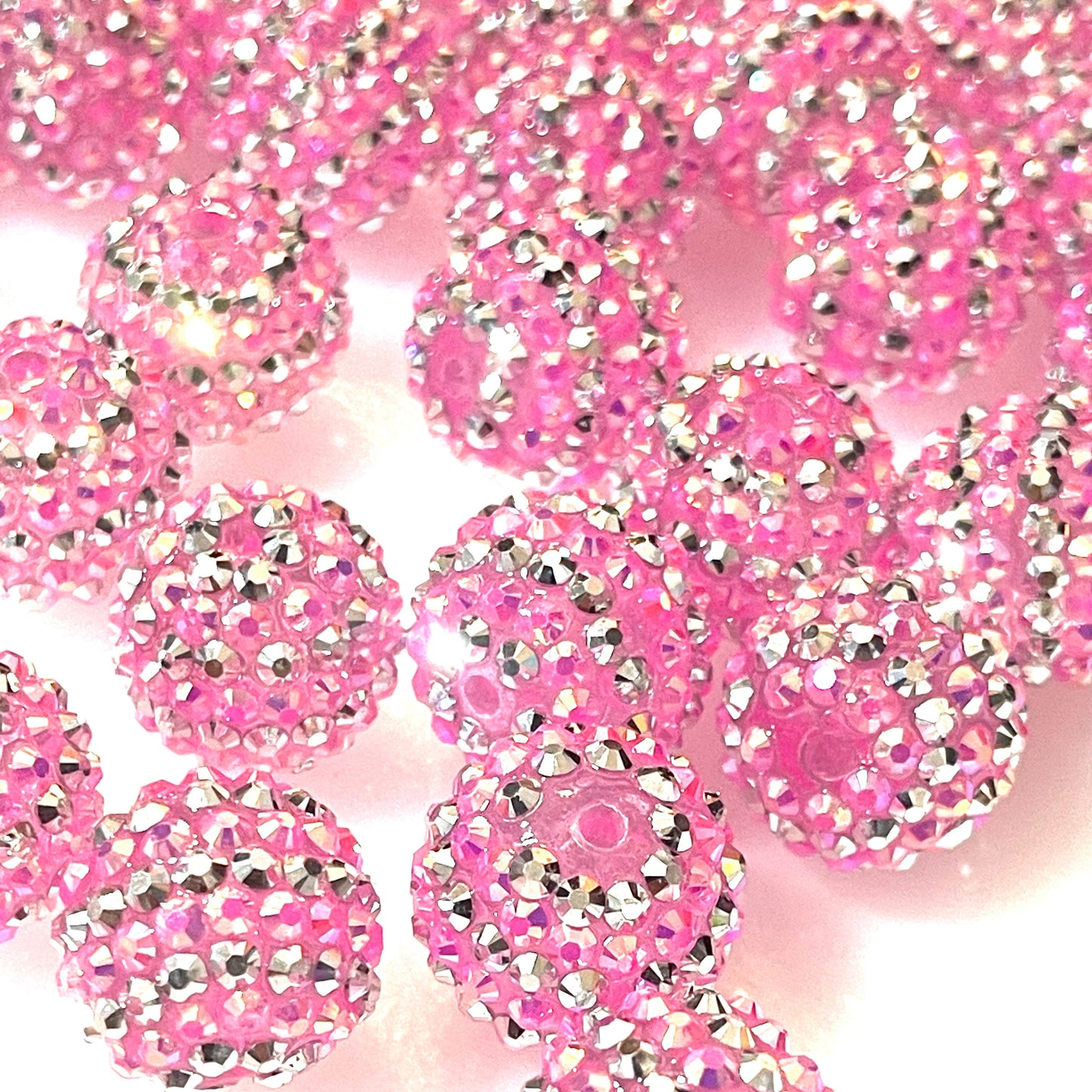 Princess Pink Rhinestone Beads