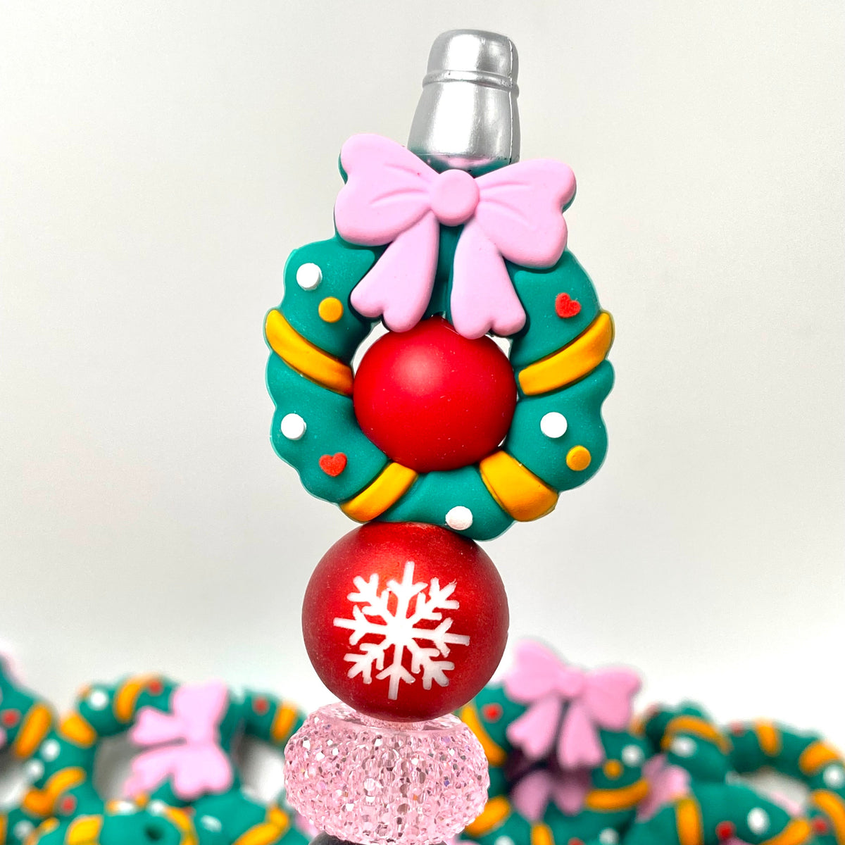 A Wreath Full of Wishes 3D Silicone Focal Beads