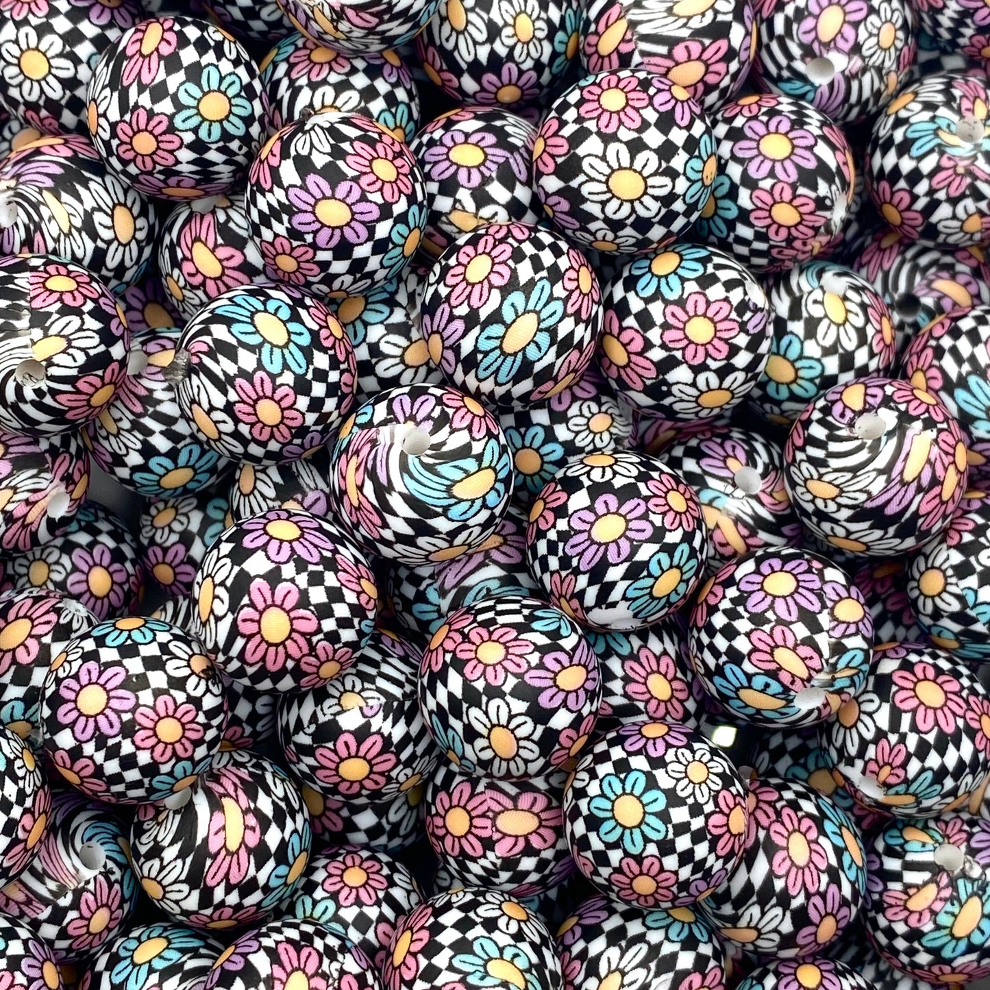 Let The Good Times Roll Printed Silicone Beads