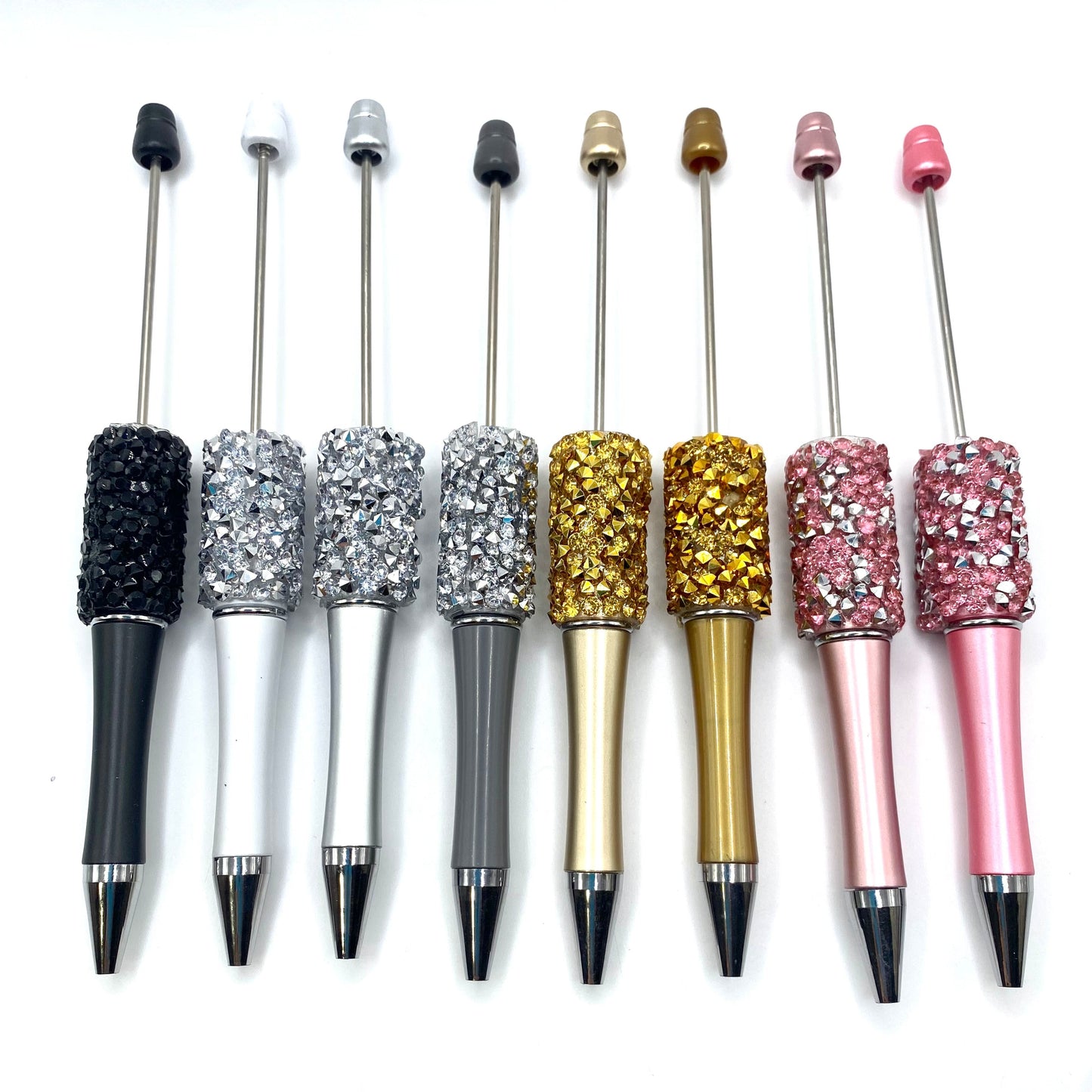 Rhinestone Bling Beadable Pens - 4pcs
