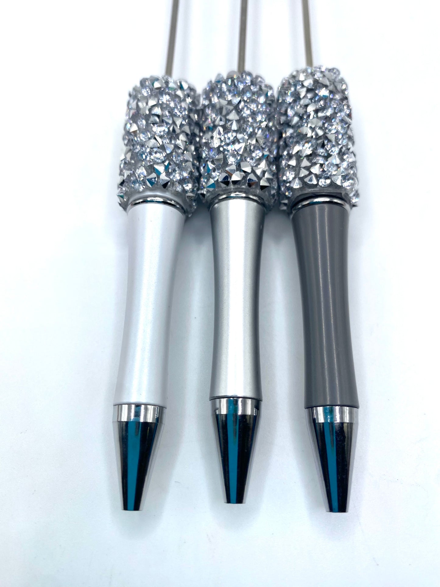 Rhinestone Bling Beadable Pens - 4pcs