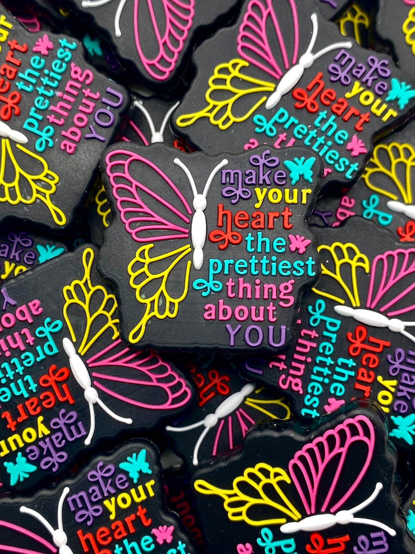 Make Your Heart The Prettiest Thing About You Silicone Focal Beads