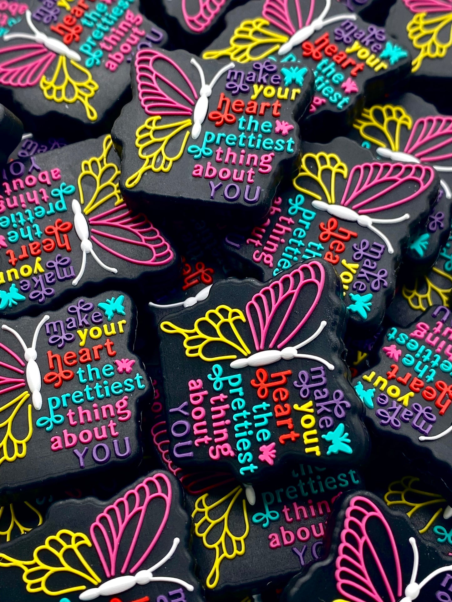 Make Your Heart The Prettiest Thing About You Silicone Focal Beads
