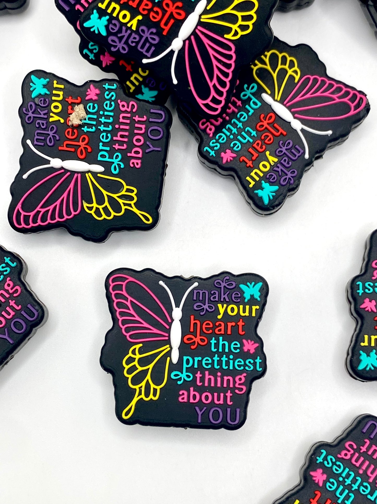 Make Your Heart The Prettiest Thing About You Silicone Focal Beads