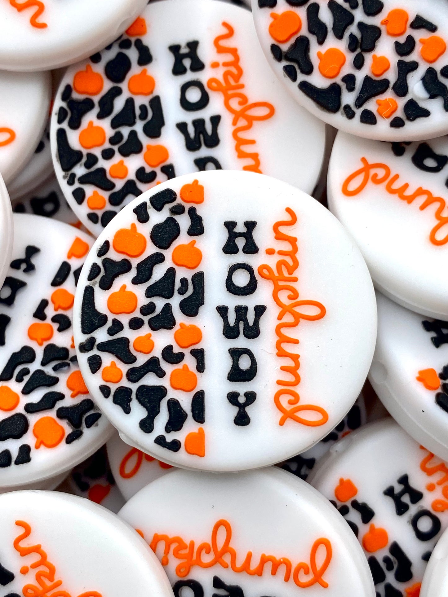 Howdy Pumpkin 3.0 Silicone Focal Beads
