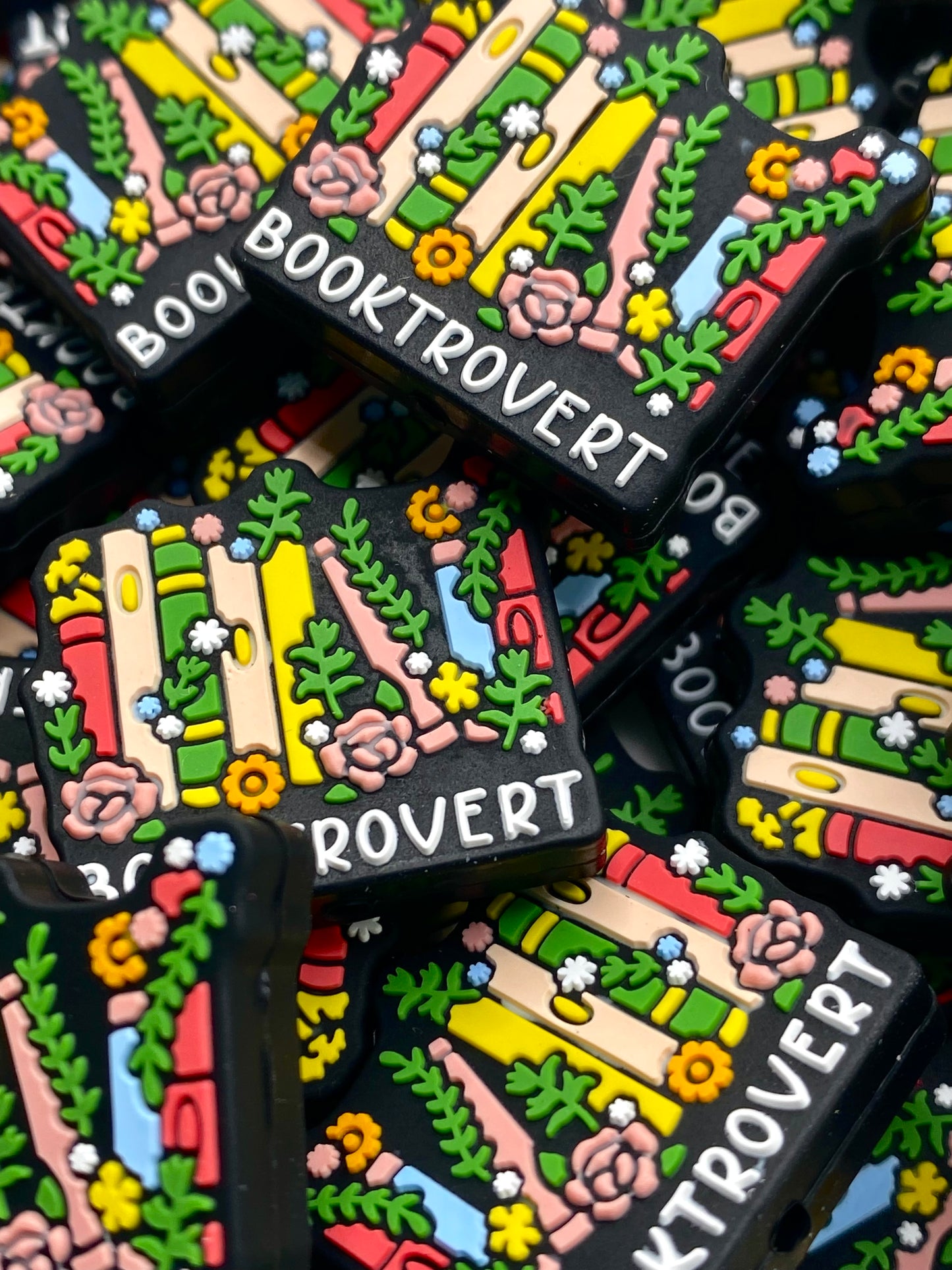 Booktrovert Silicone Focal Beads