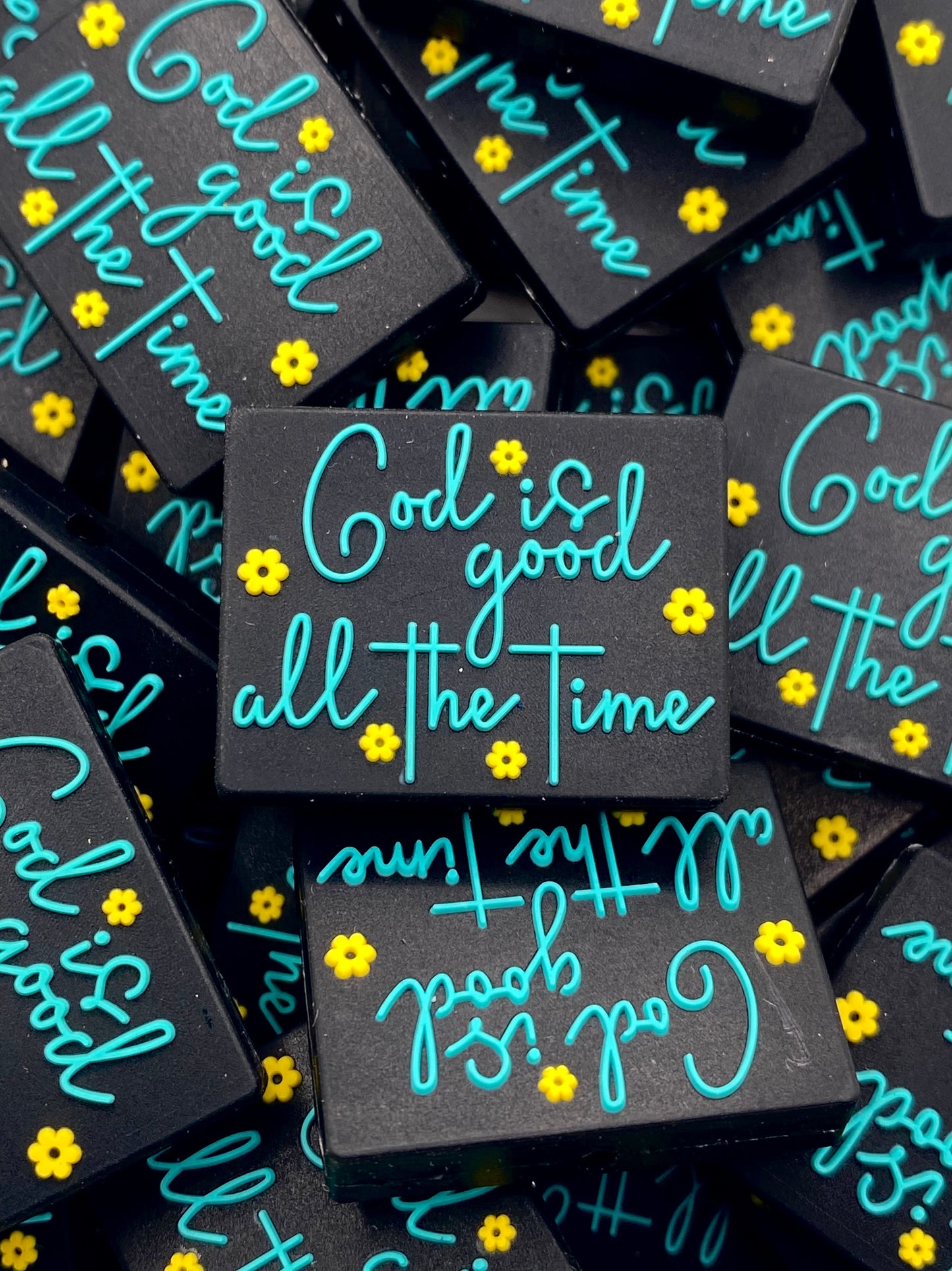 God Is Good All The Time Silicone Focal Beads