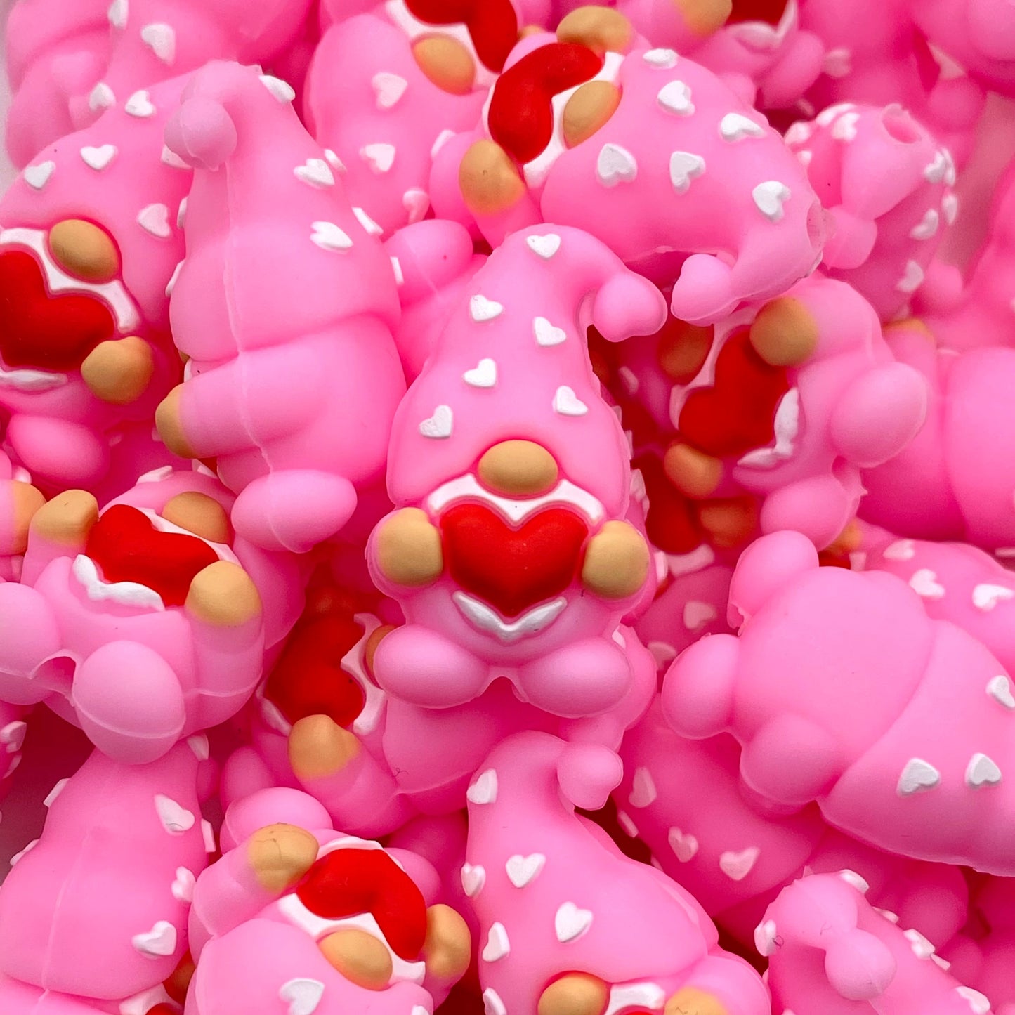 Will You Be My Gnomie 3D Silicone Focal Beads