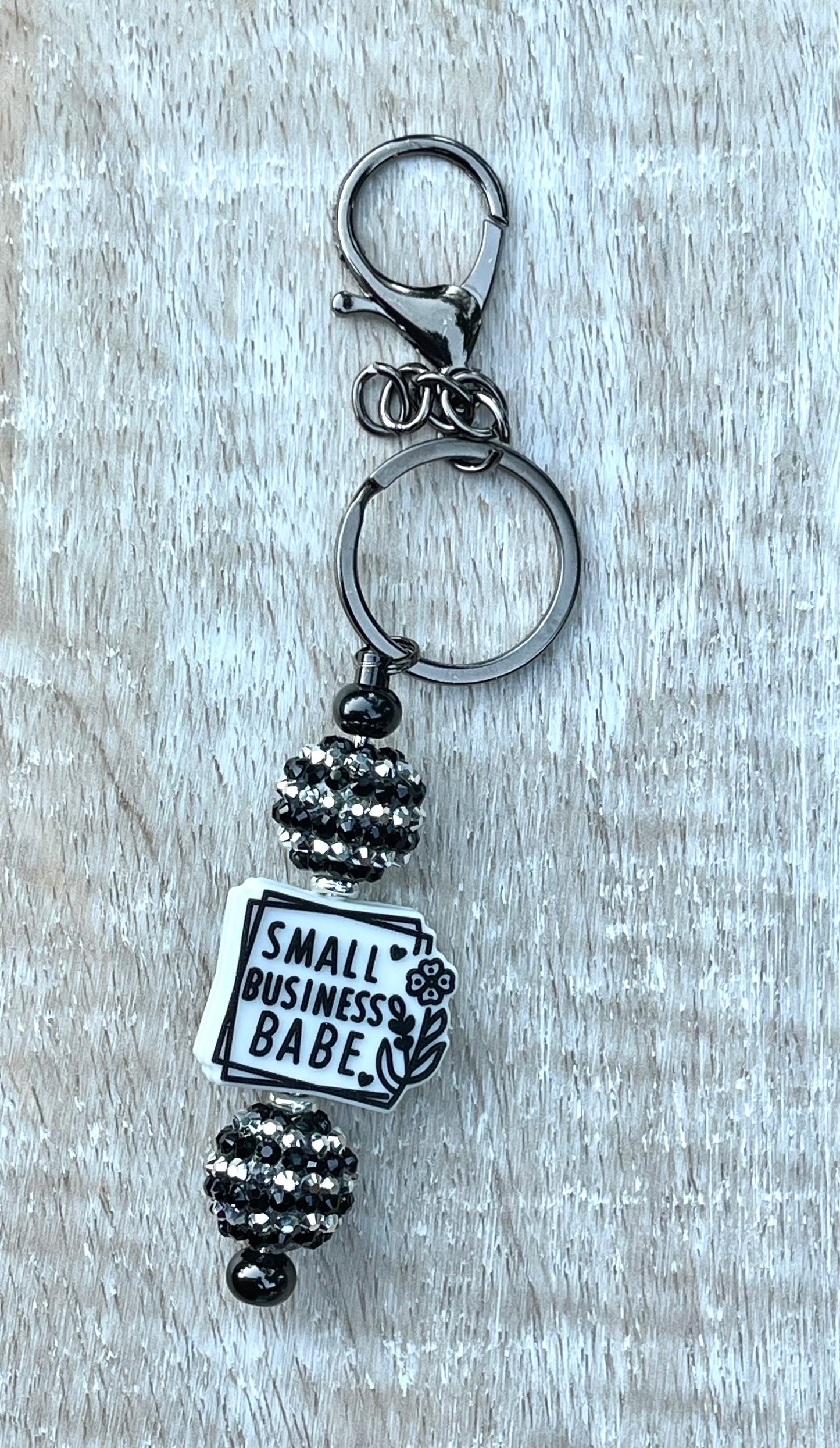 Small Business Babe Silicone Focal Beads